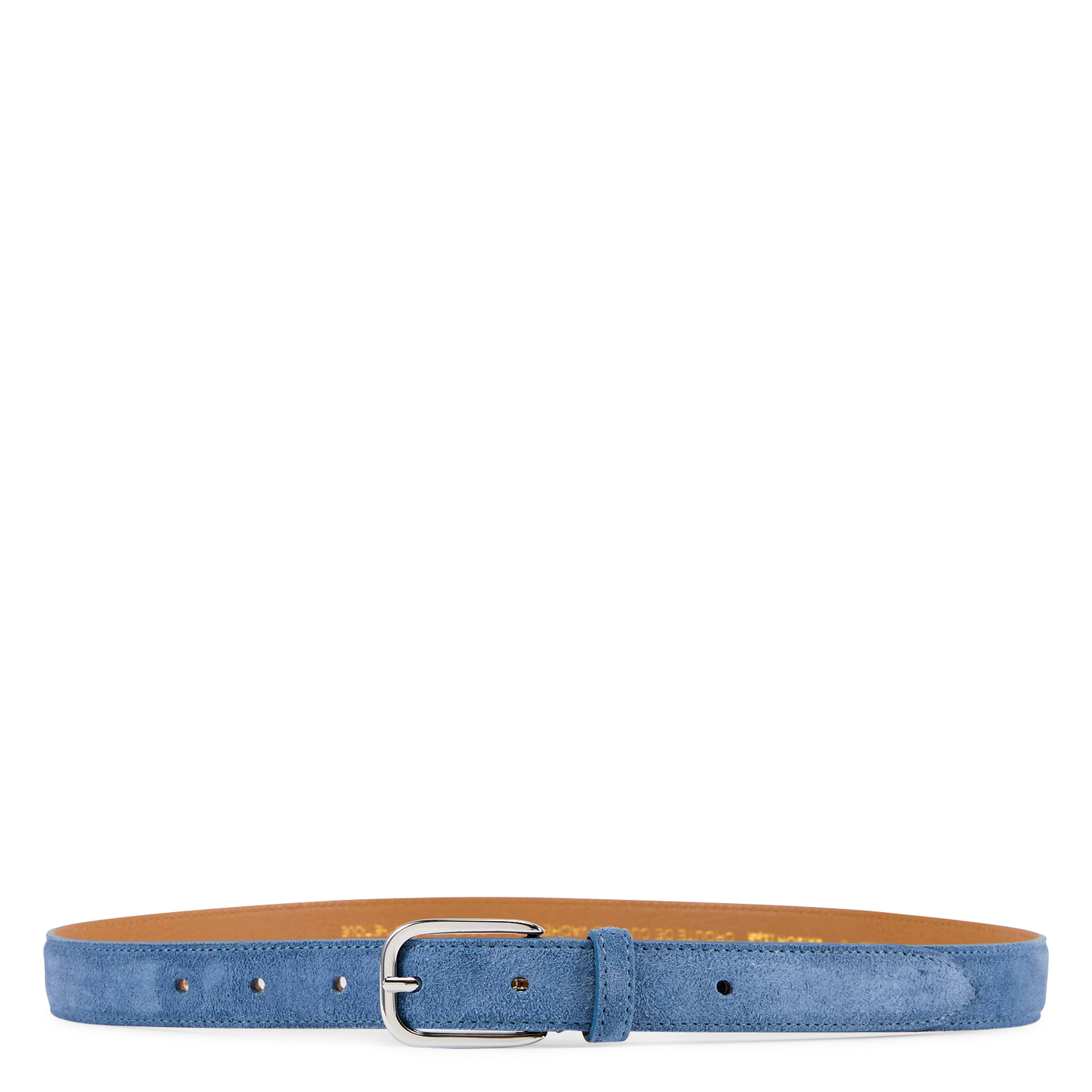 Ceinture en cuir velours SAISON 1865 Bleu