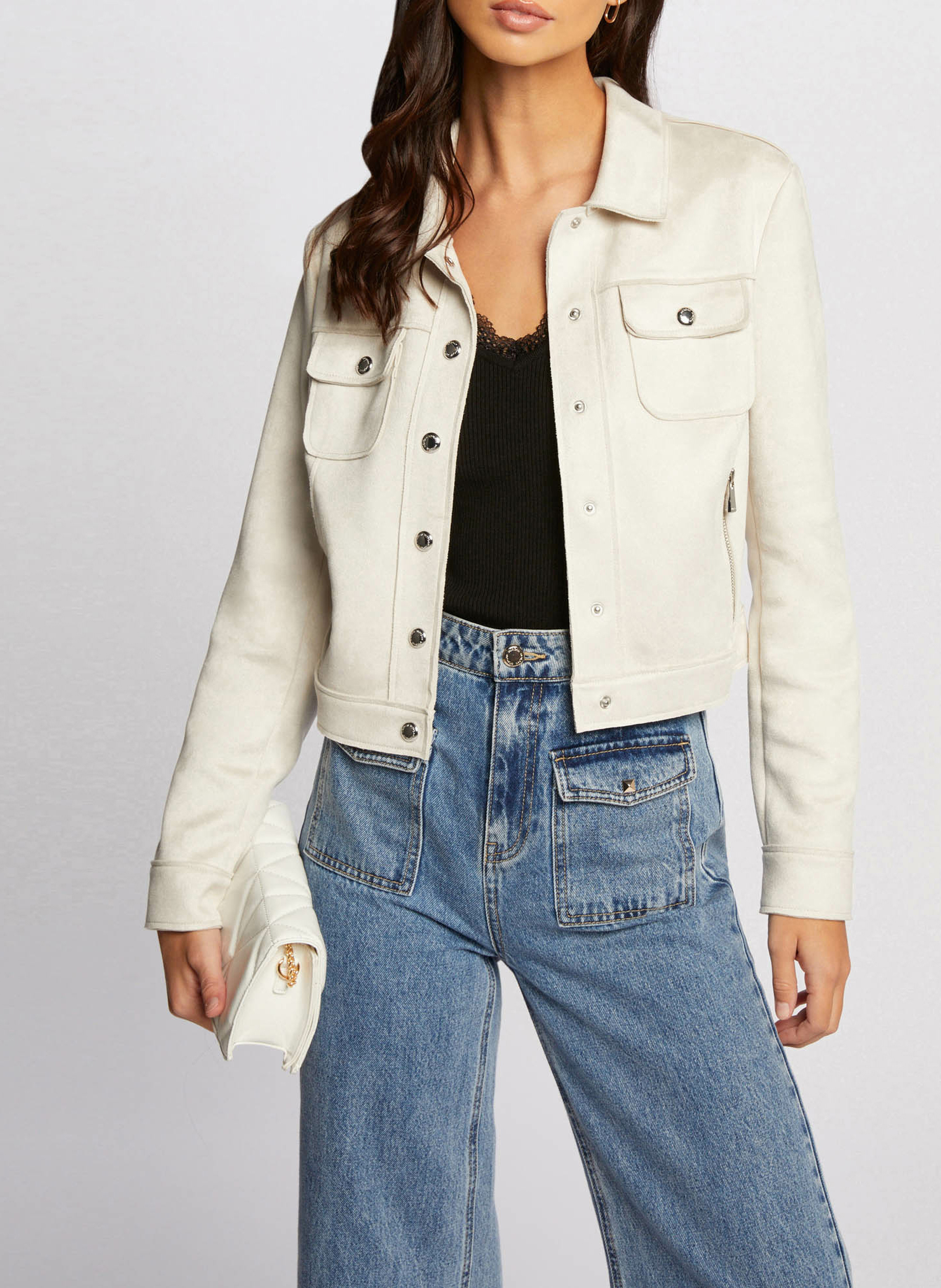 Short velvet jacket MORGAN Beige
