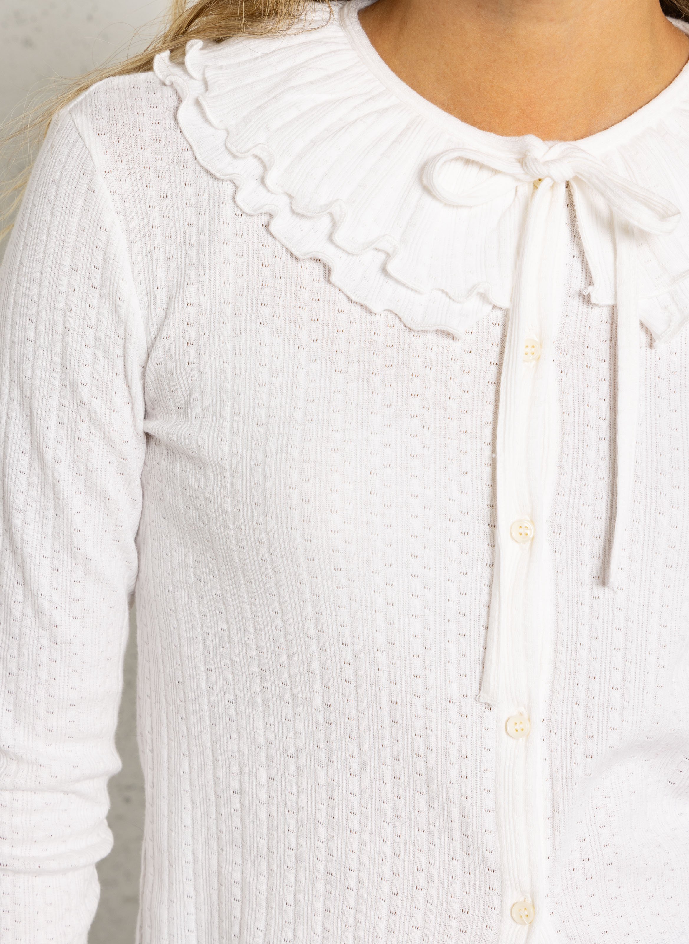Straight-fit cotton shirt with Peter Pan collar DES PETITS HAUTS Beige