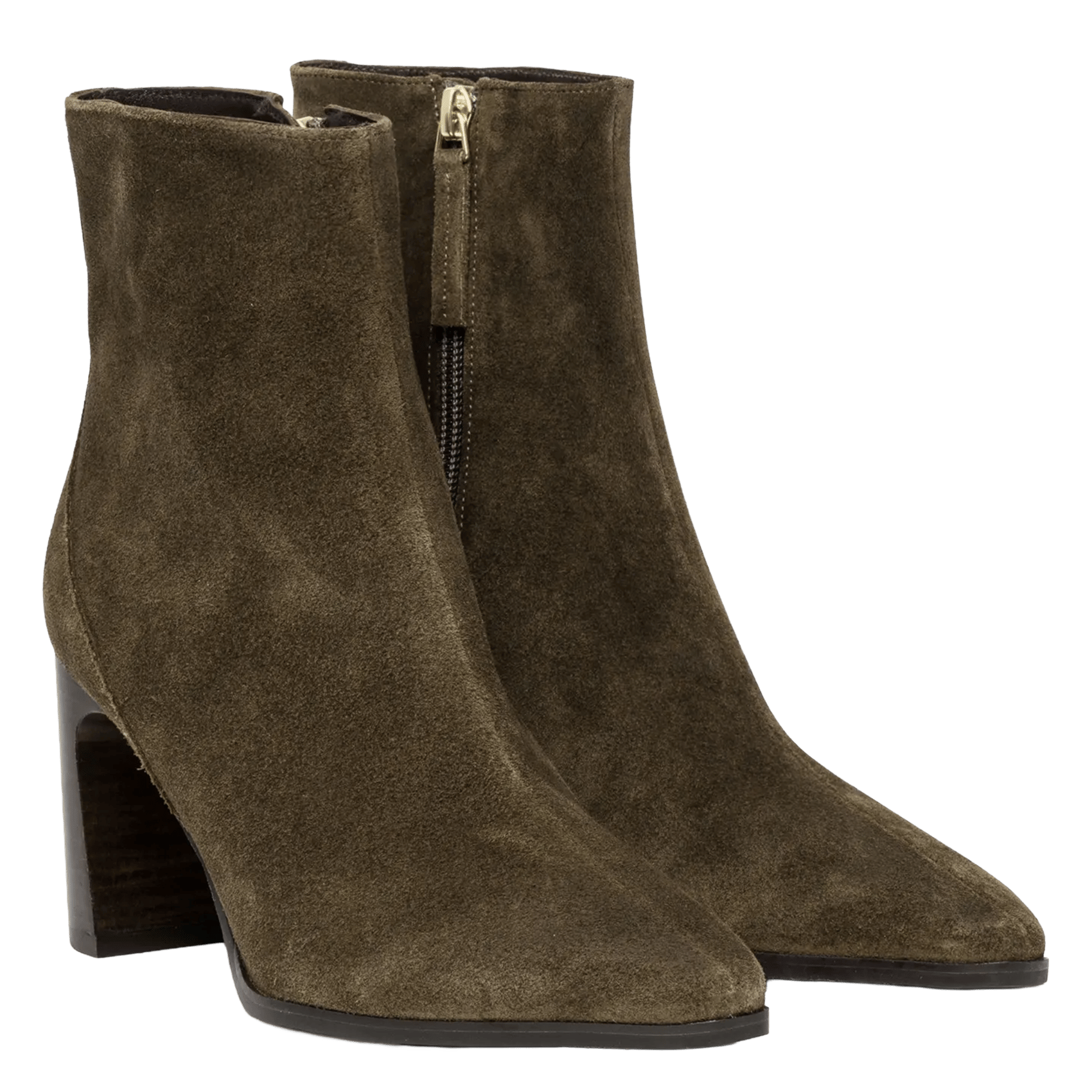 Spitze Lederstiefeletten BOCAGE Grun