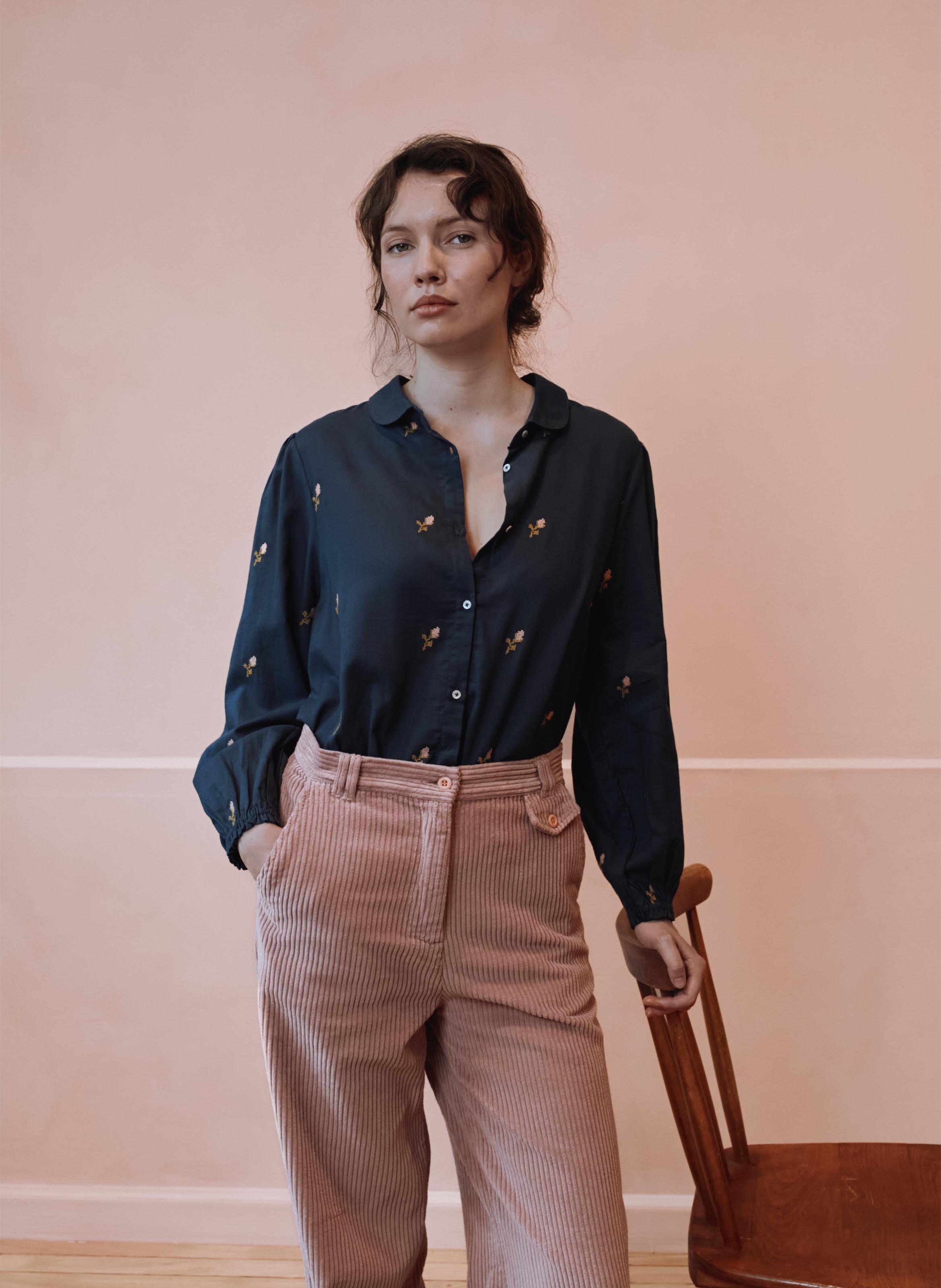 Weite Bluse aus Bio-Baumwolle EMILE ET IDA Schwarz