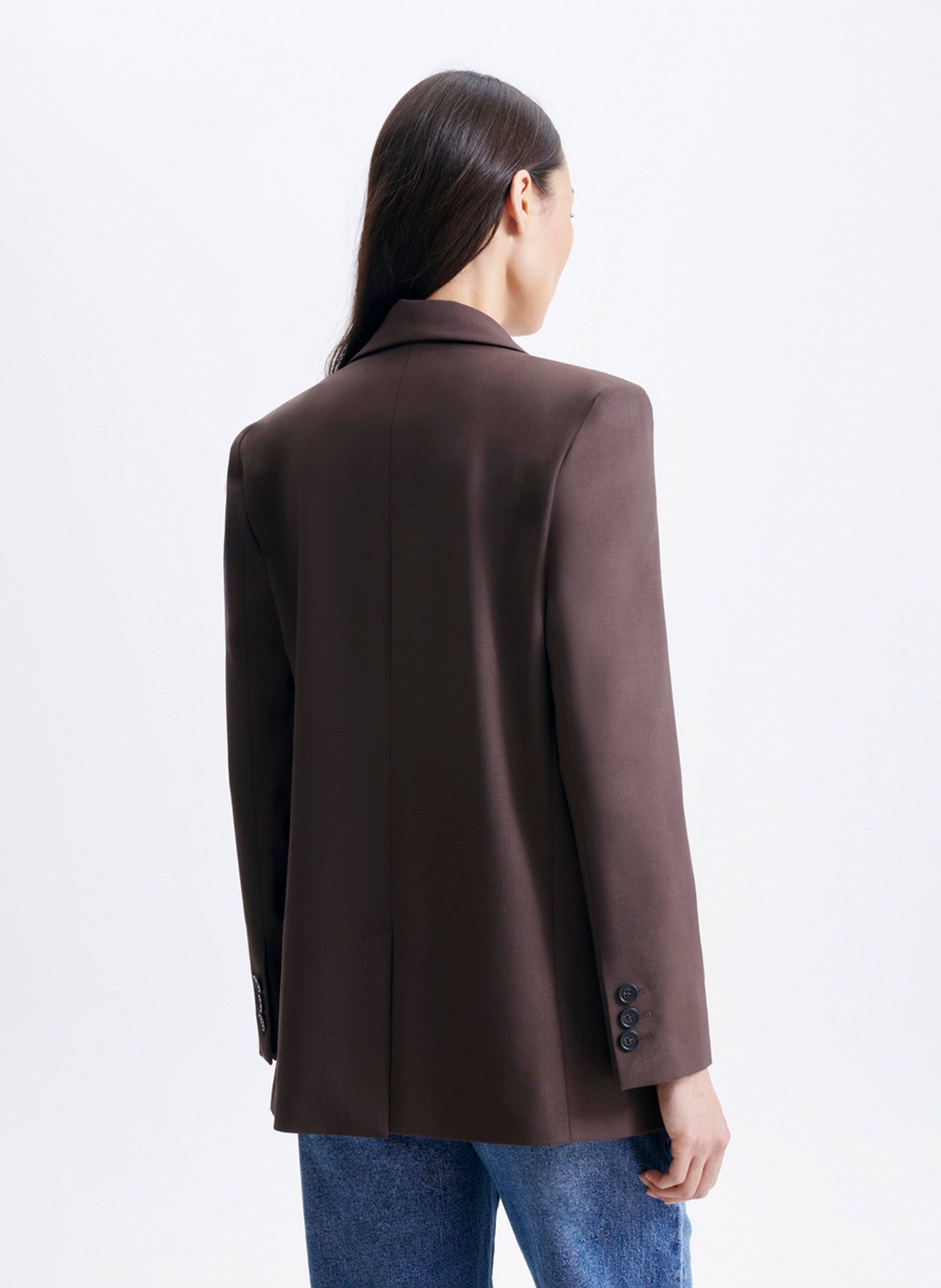 Veste tailleur oversize unie VANESSA BRUNO Brown