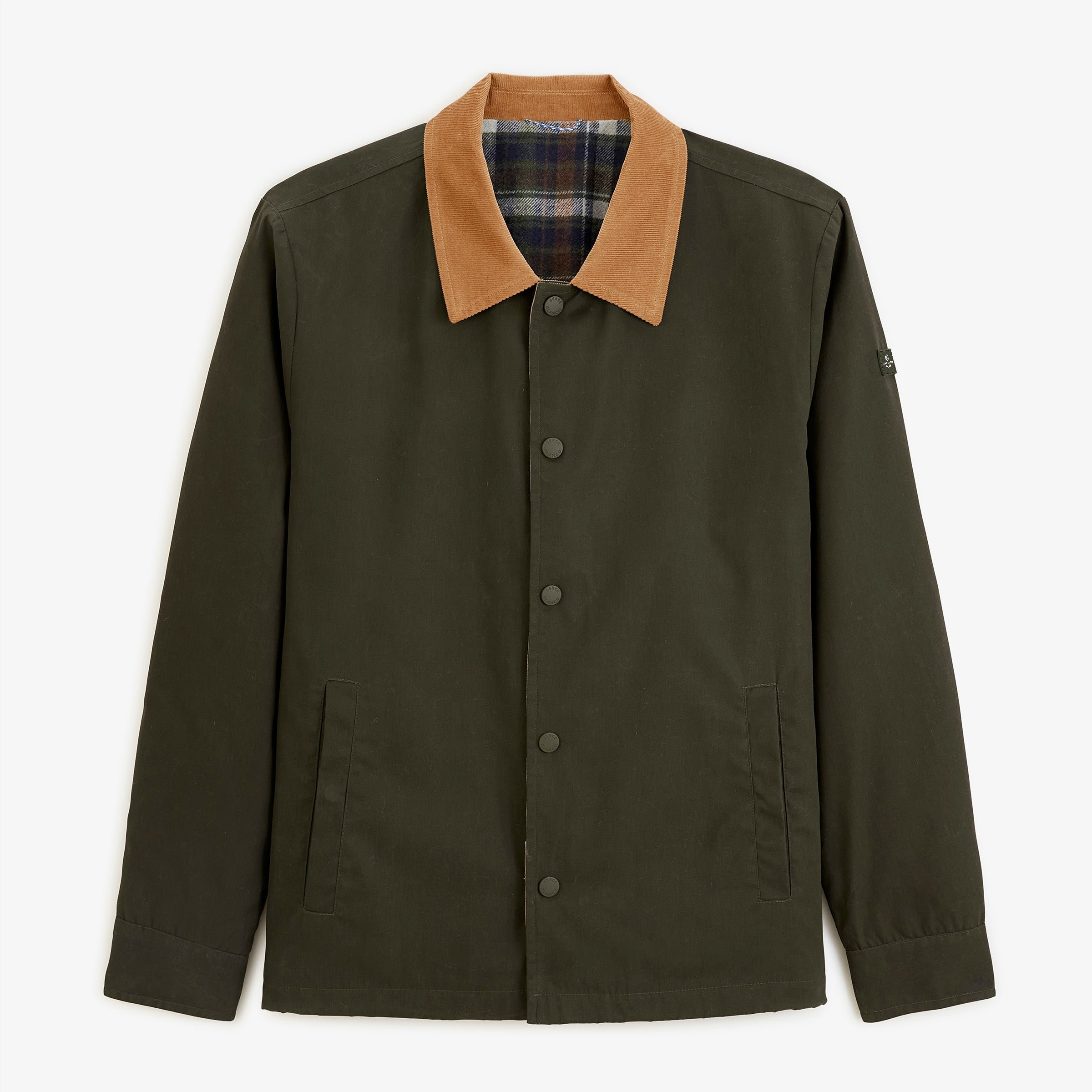 DAN water-repellent jacket with military green velvet collar SBPLAY SERGE BLANCO Beige