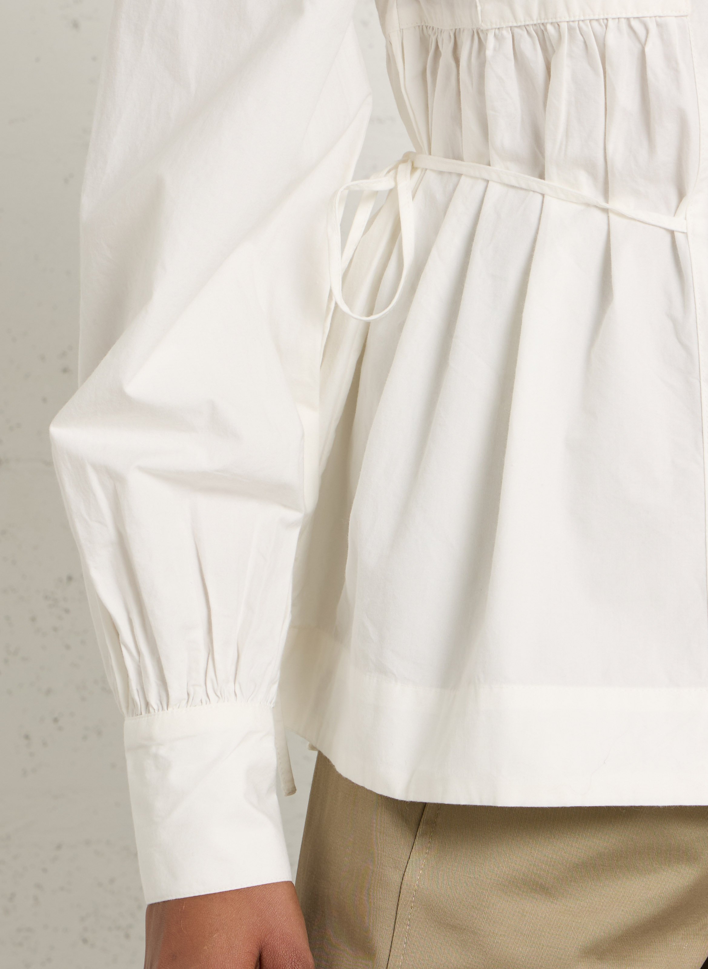 Blouse col classique en coton DAMSON MADDER Blanc