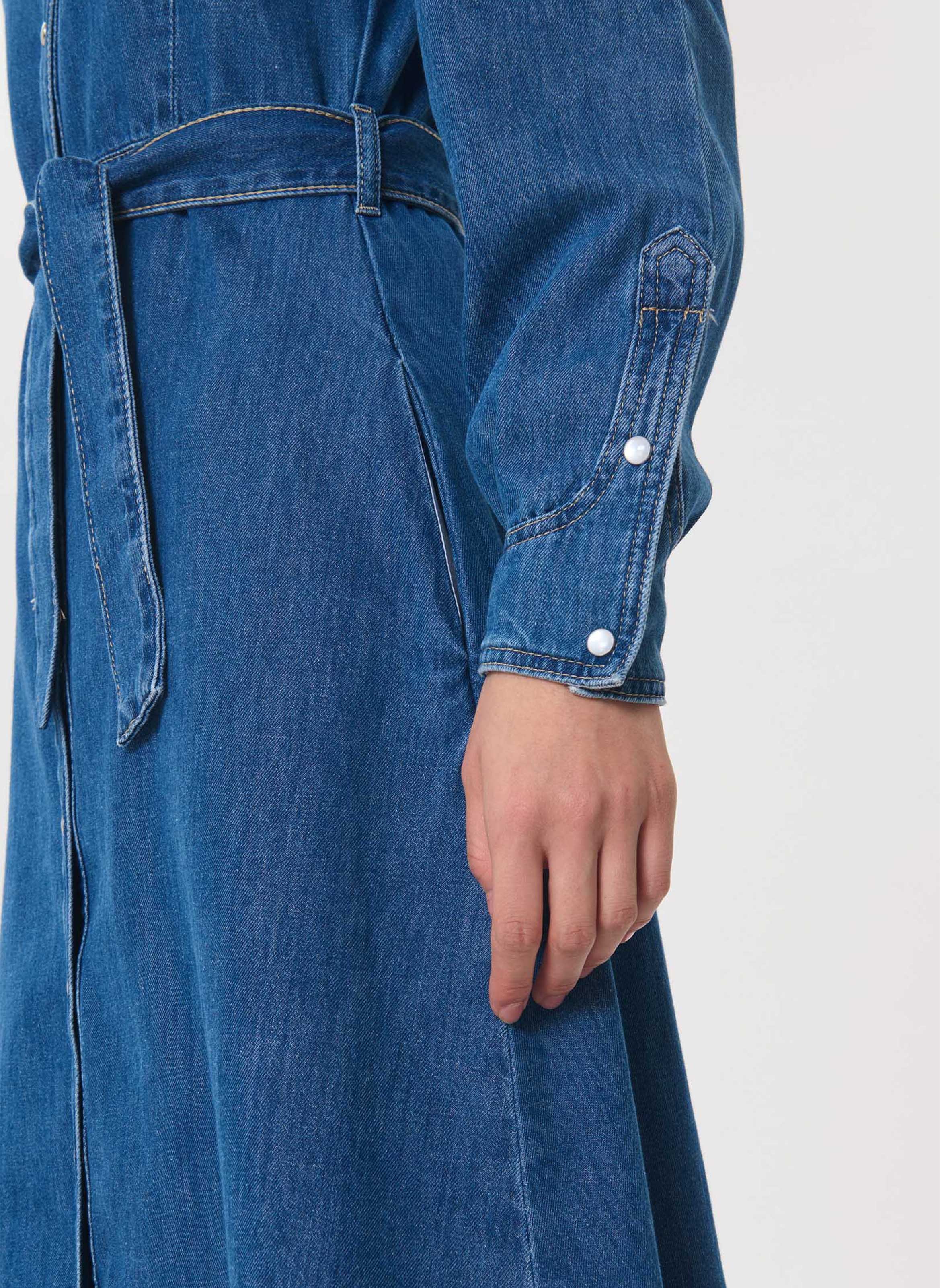 Midi-Jeanskleid mit Gürtel TARA JARMON Blau