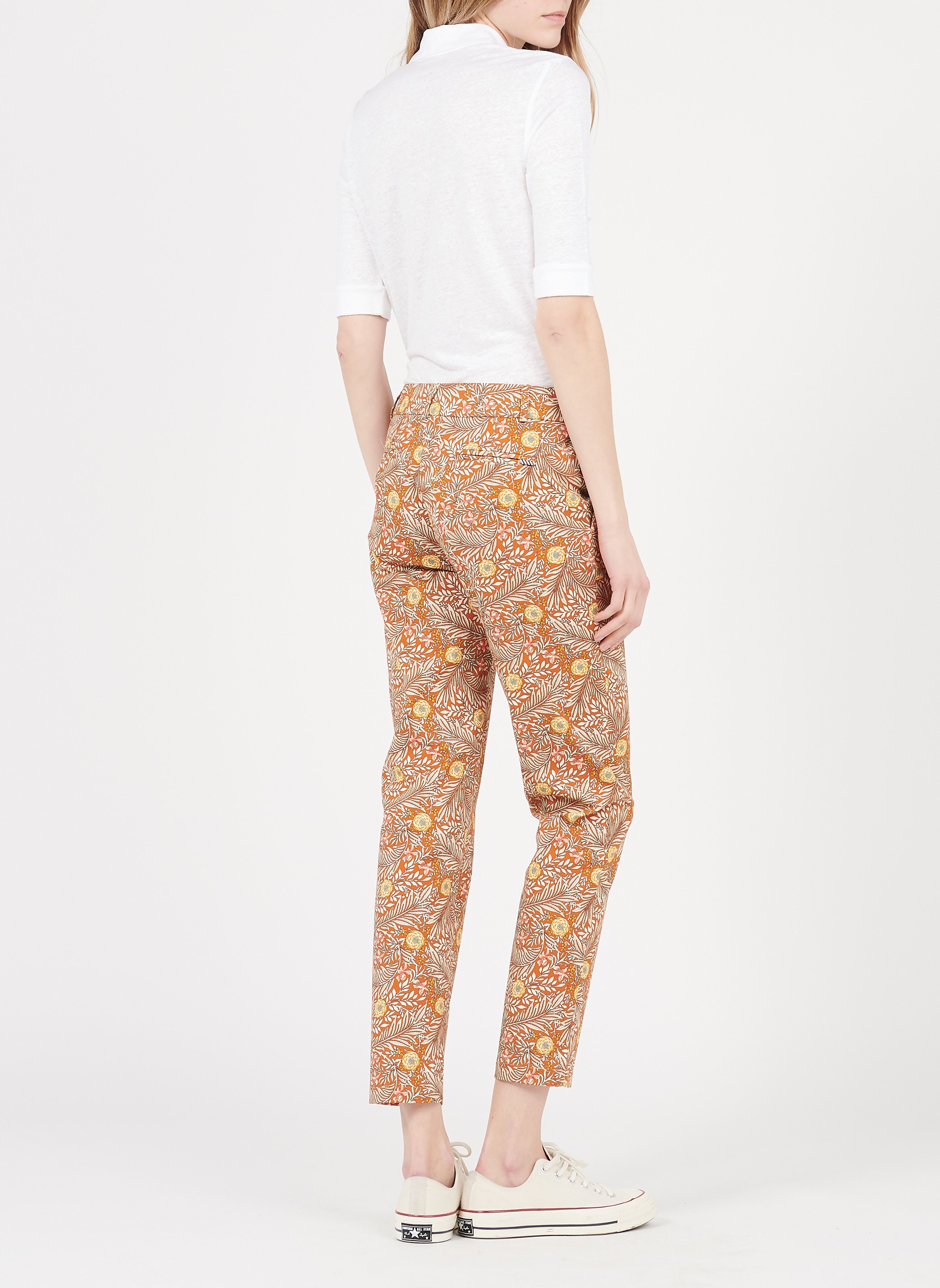 Linen-blend shirt with classic collar MAJESTIC FILATURES White