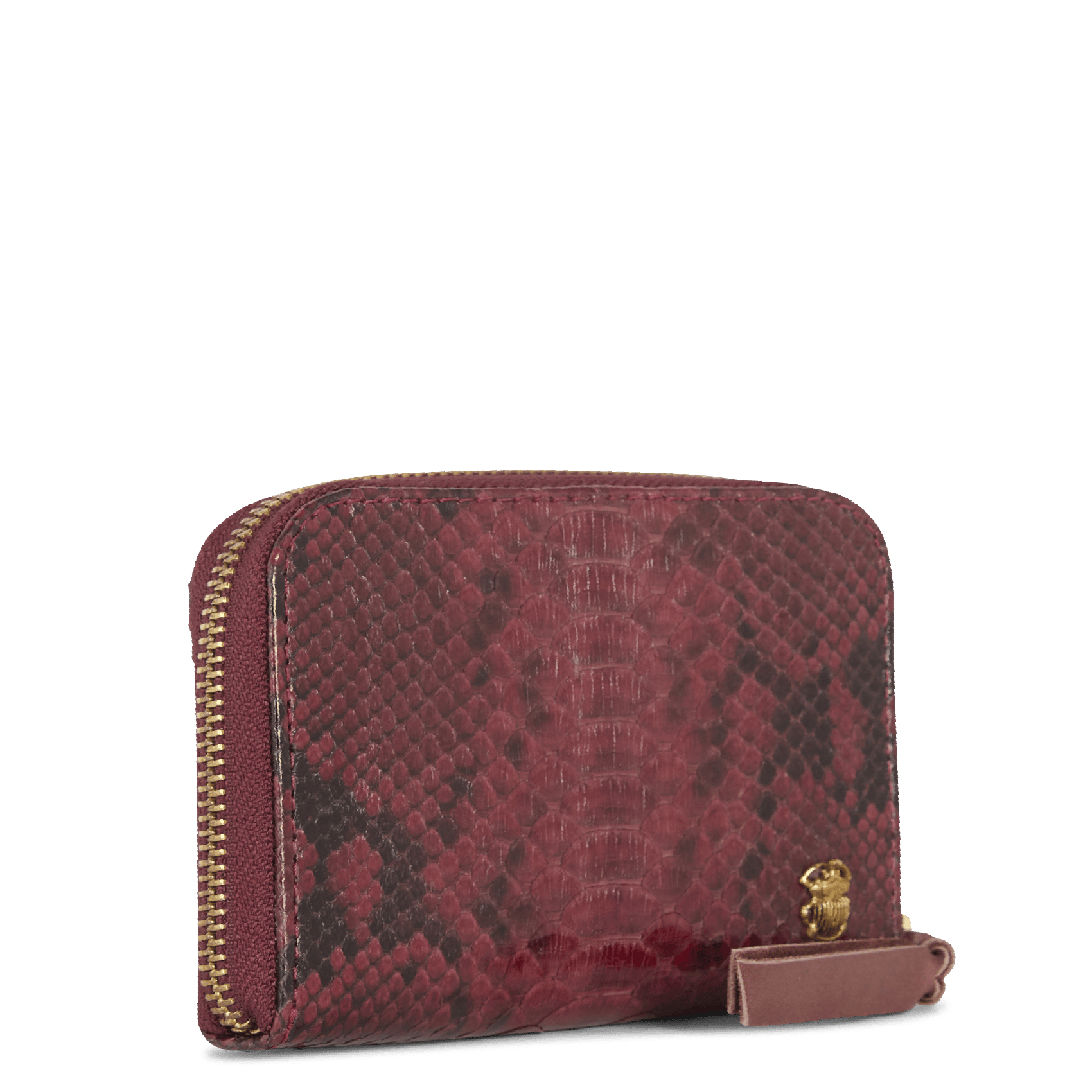 Snakeskin wallet CLARIS VIROT Red