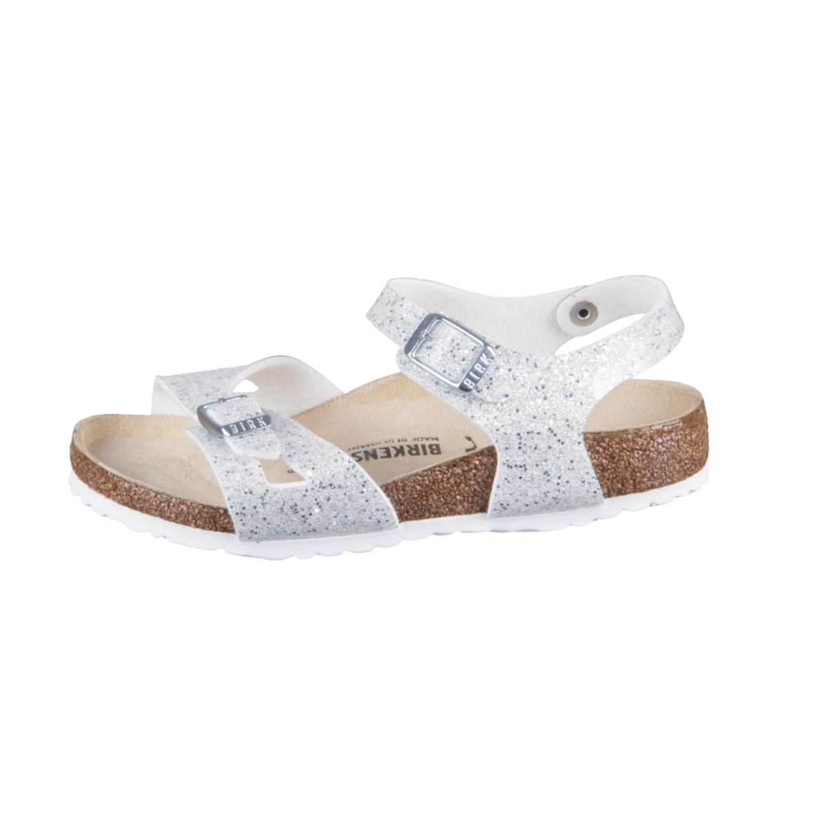 Faux leather sandals BIRKENSTOCK White