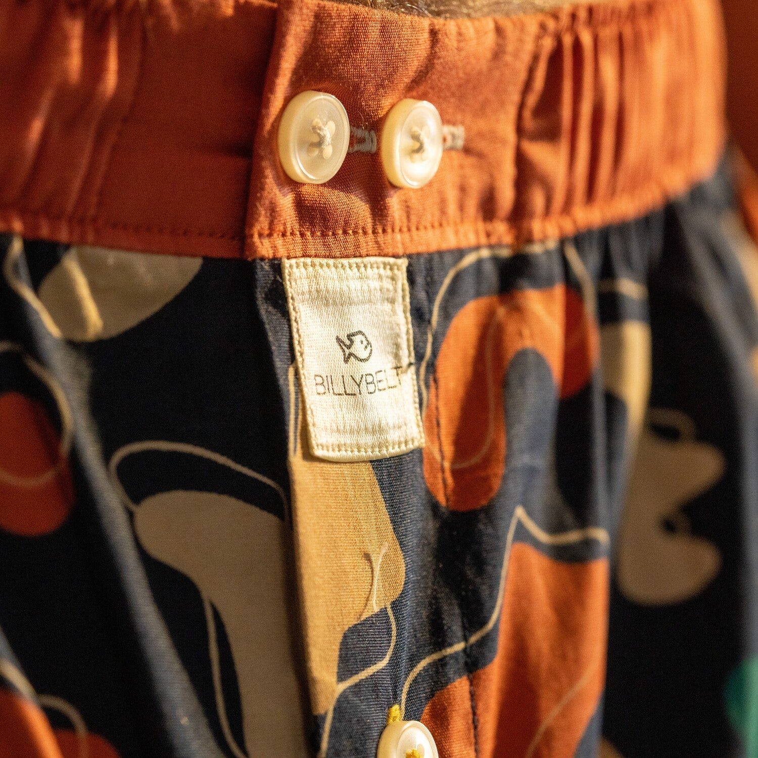 Organic cotton boxer shorts BILLYBELT Blue