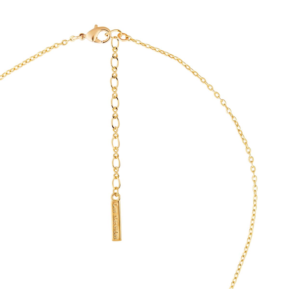 Japanese butterfly and cherry blossom necklace LES NEREIDES Multicolored