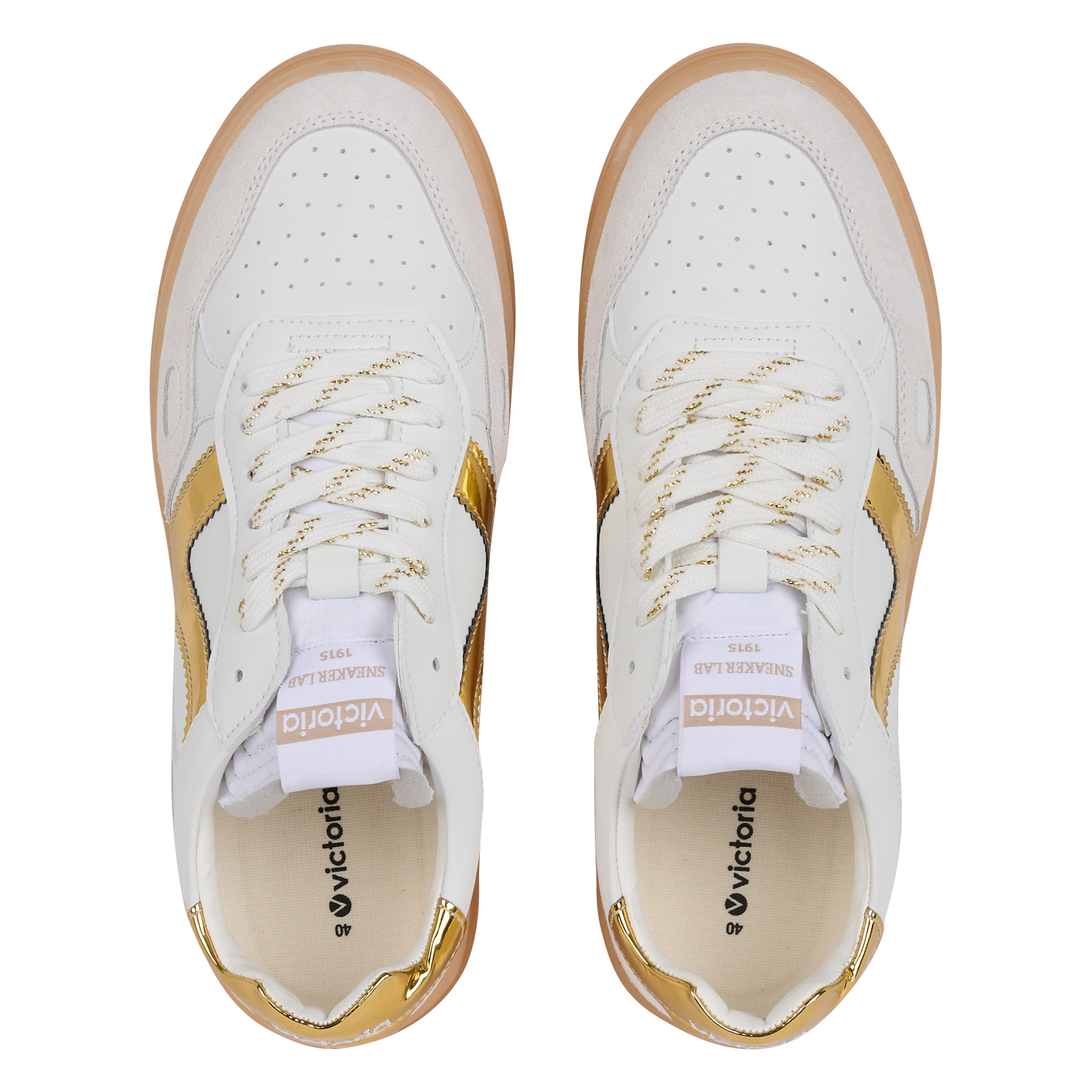 Baskets basses  VICTORIA Doré