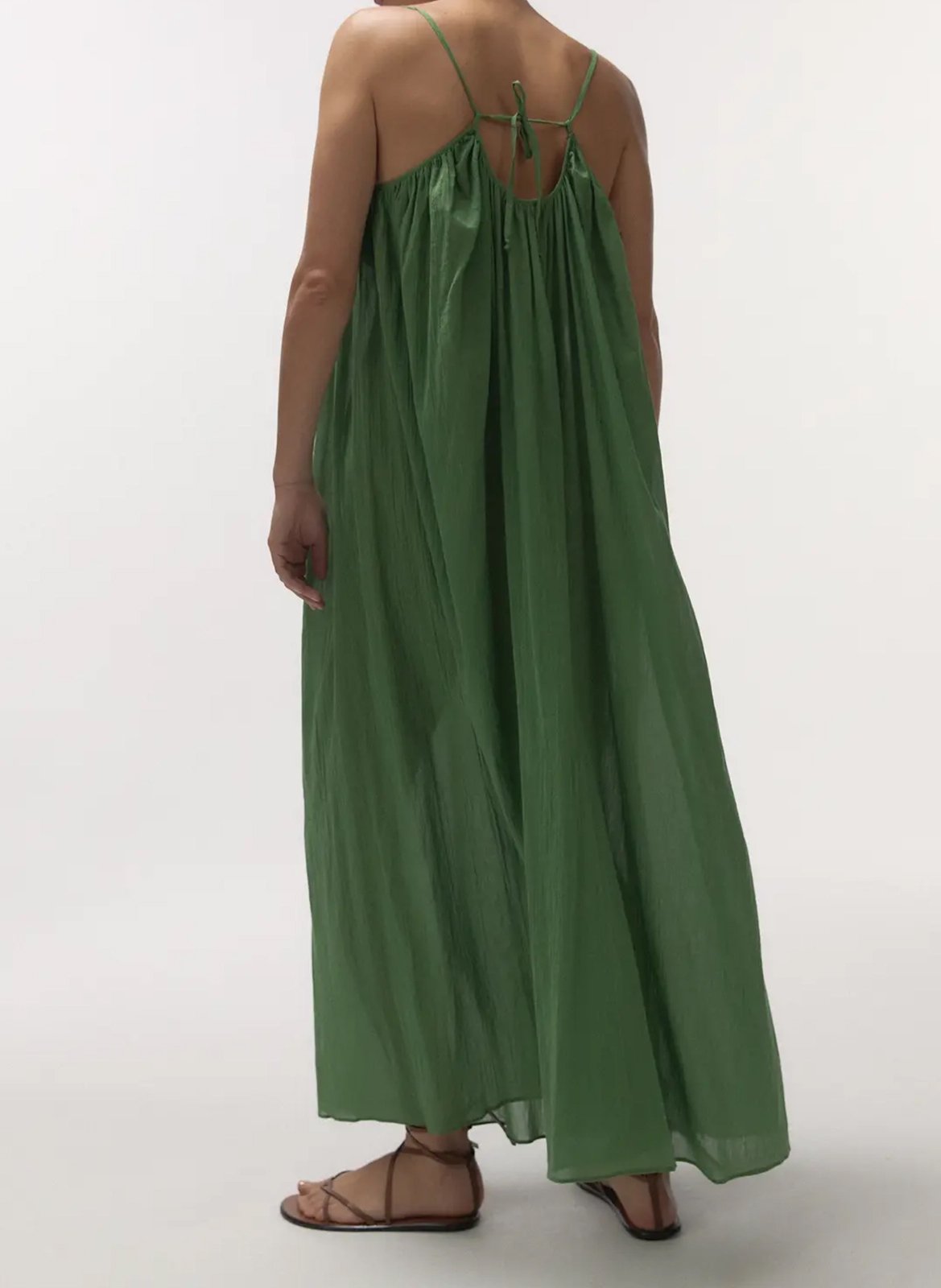 Robe longue en coton LOVE STORIES Vert