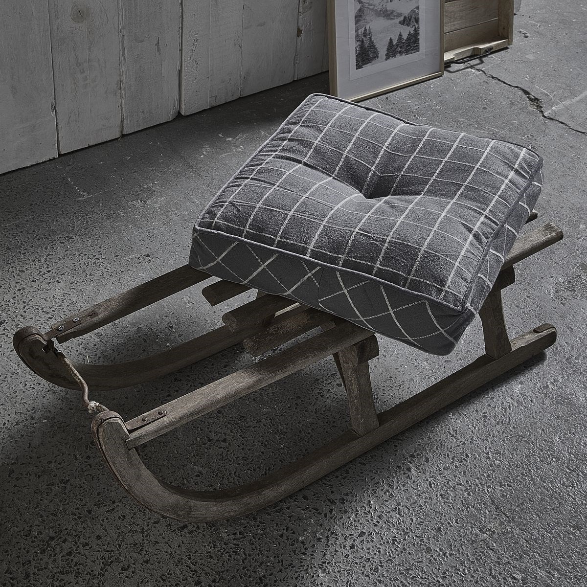 Cotton floor cushion TODAY LINGE DE MAISON Grey