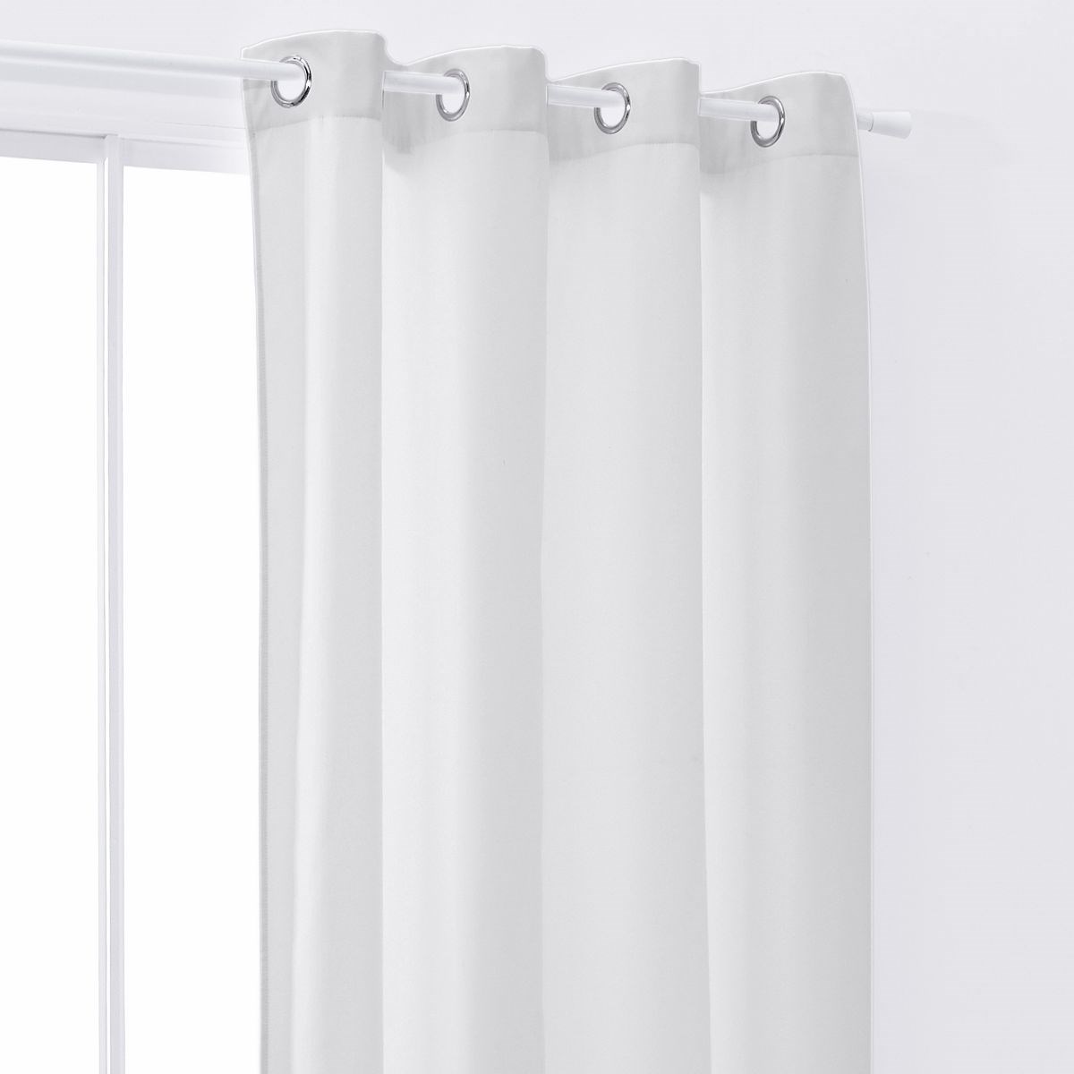 Plain insulating curtain with eyelets TODAY LINGE DE MAISON White