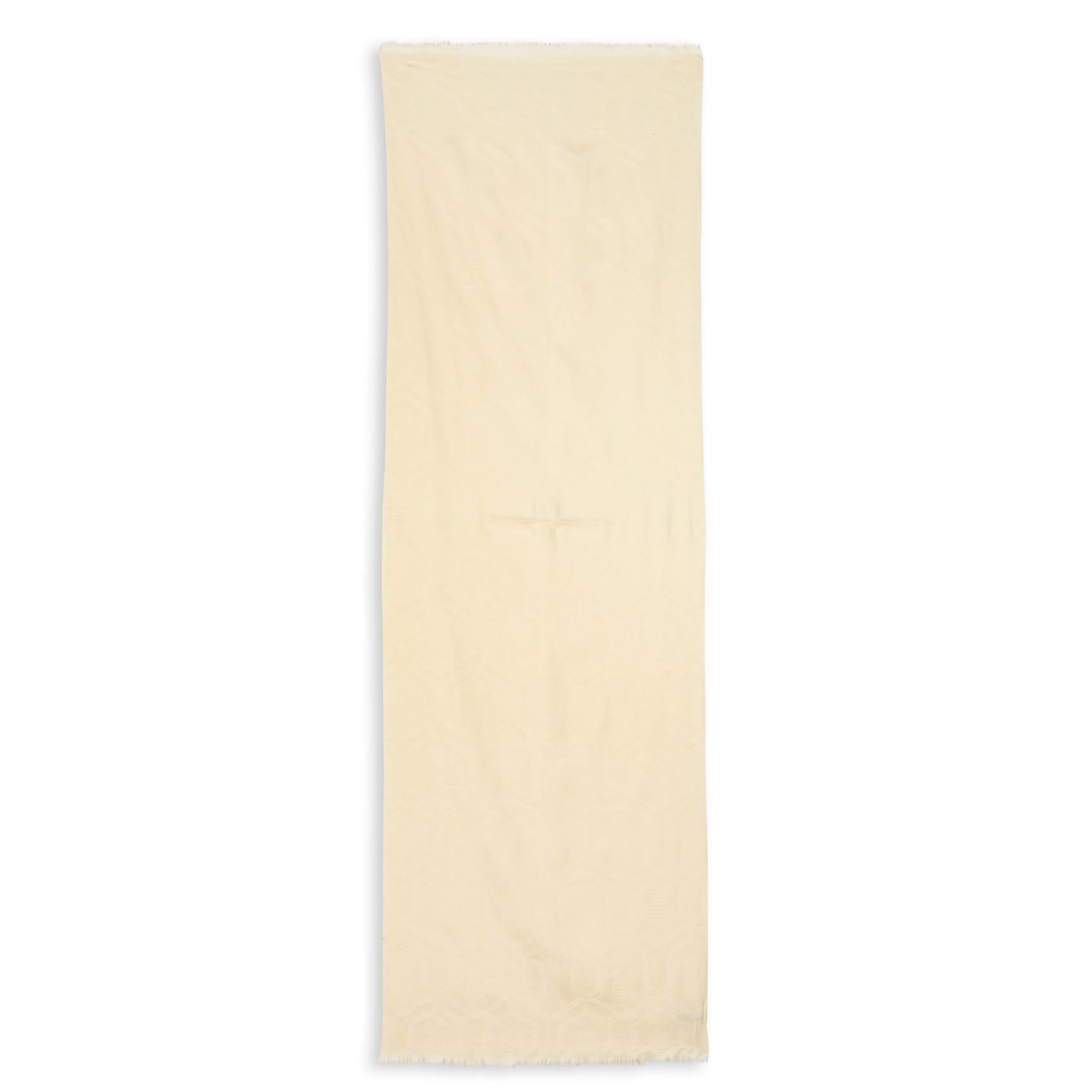 Tone-on-tone patterned solid scarf SAISON 1865 Beige