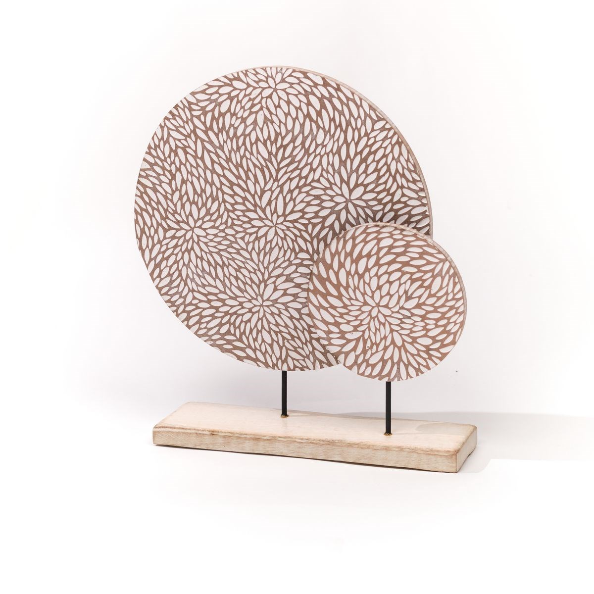 Wooden decorative object to place FACTORY Beige