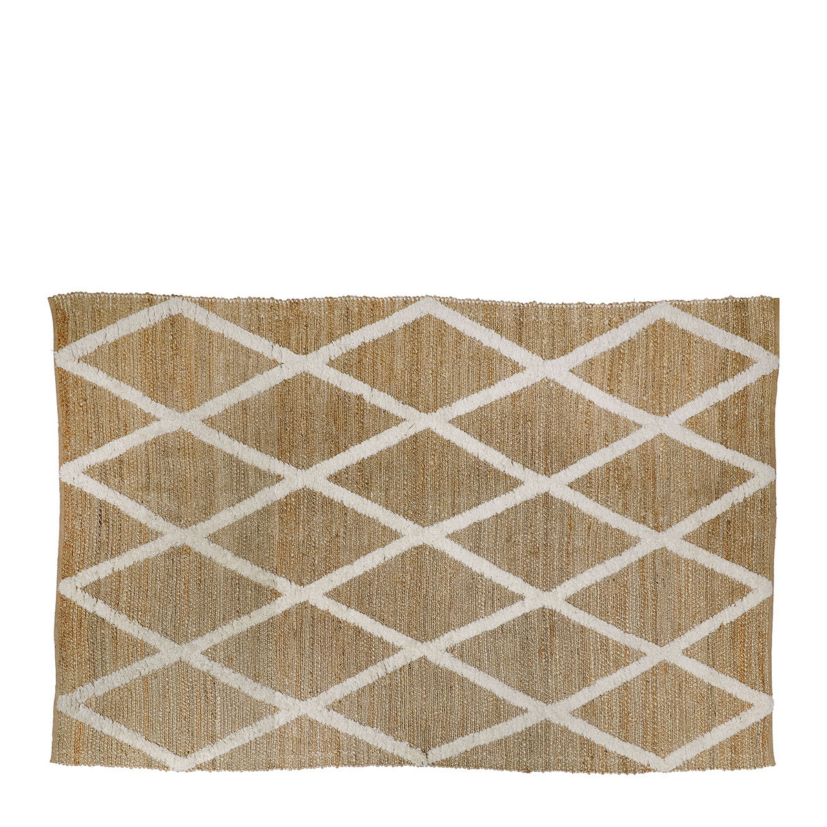 Soledad jute and wool rug BLANC D'IVOIRE Golden