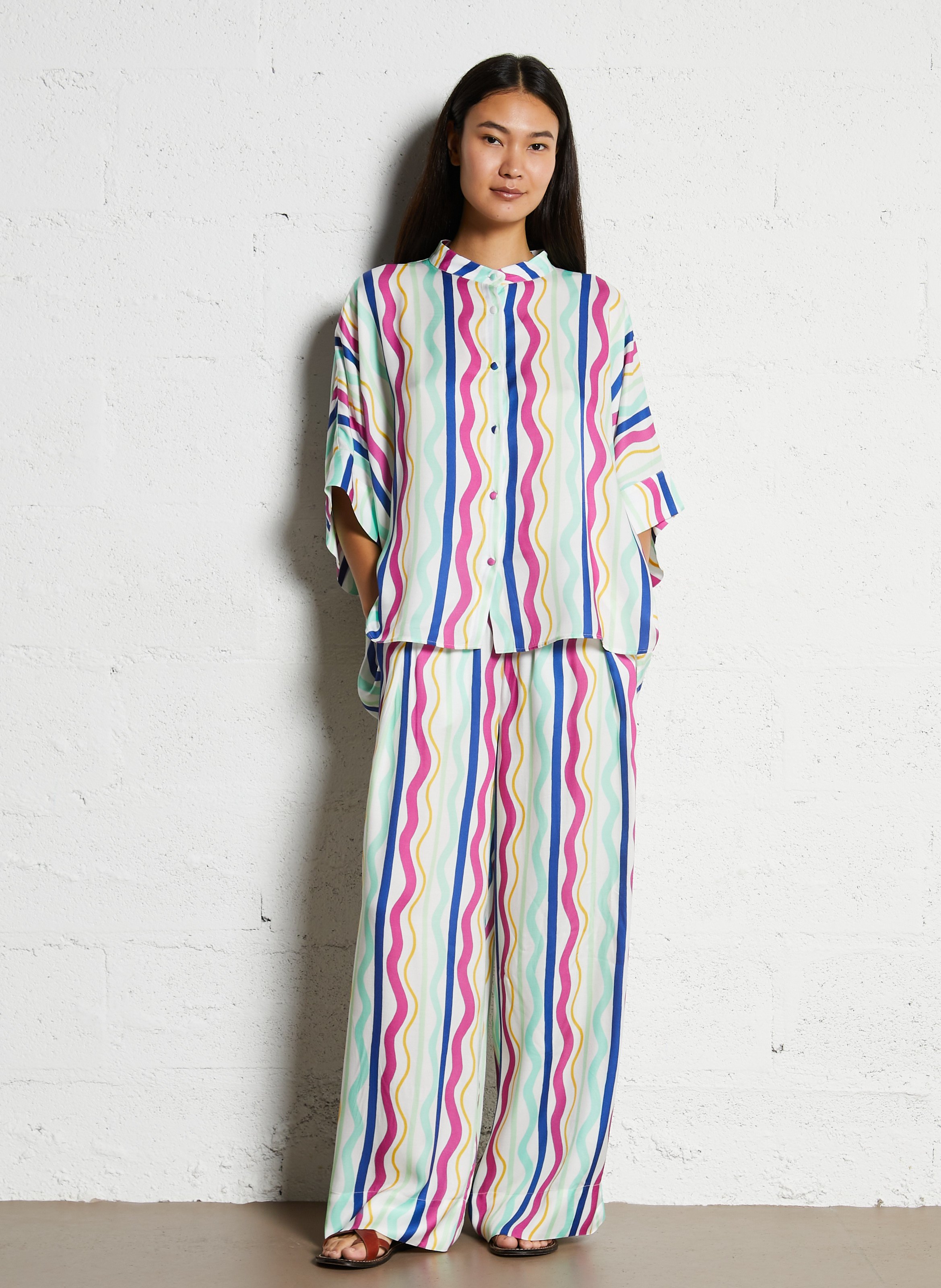 Straight striped trousers  ELISE CHALMIN Multicolored