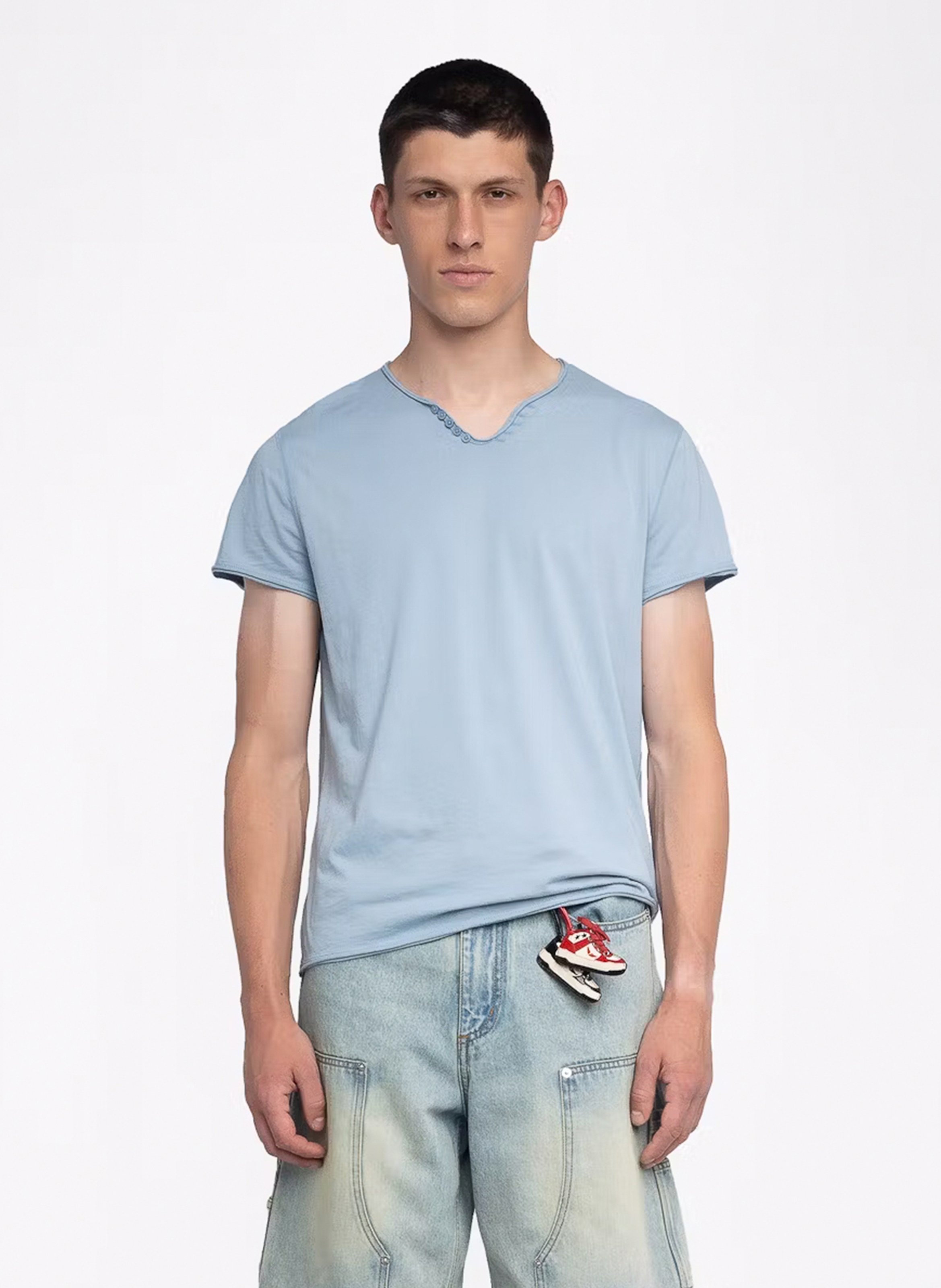 Tee-shirt droit en coton ZADIG&amp;VOLTAIRE Bleu