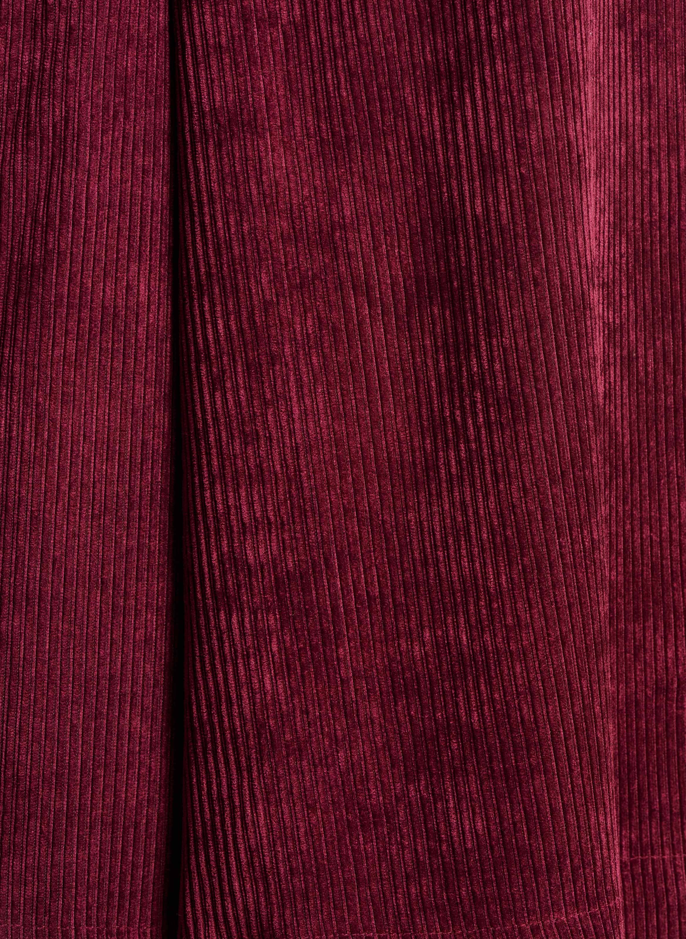 Bermuda large en velours côtelé LA FEE MARABOUTEE Marron