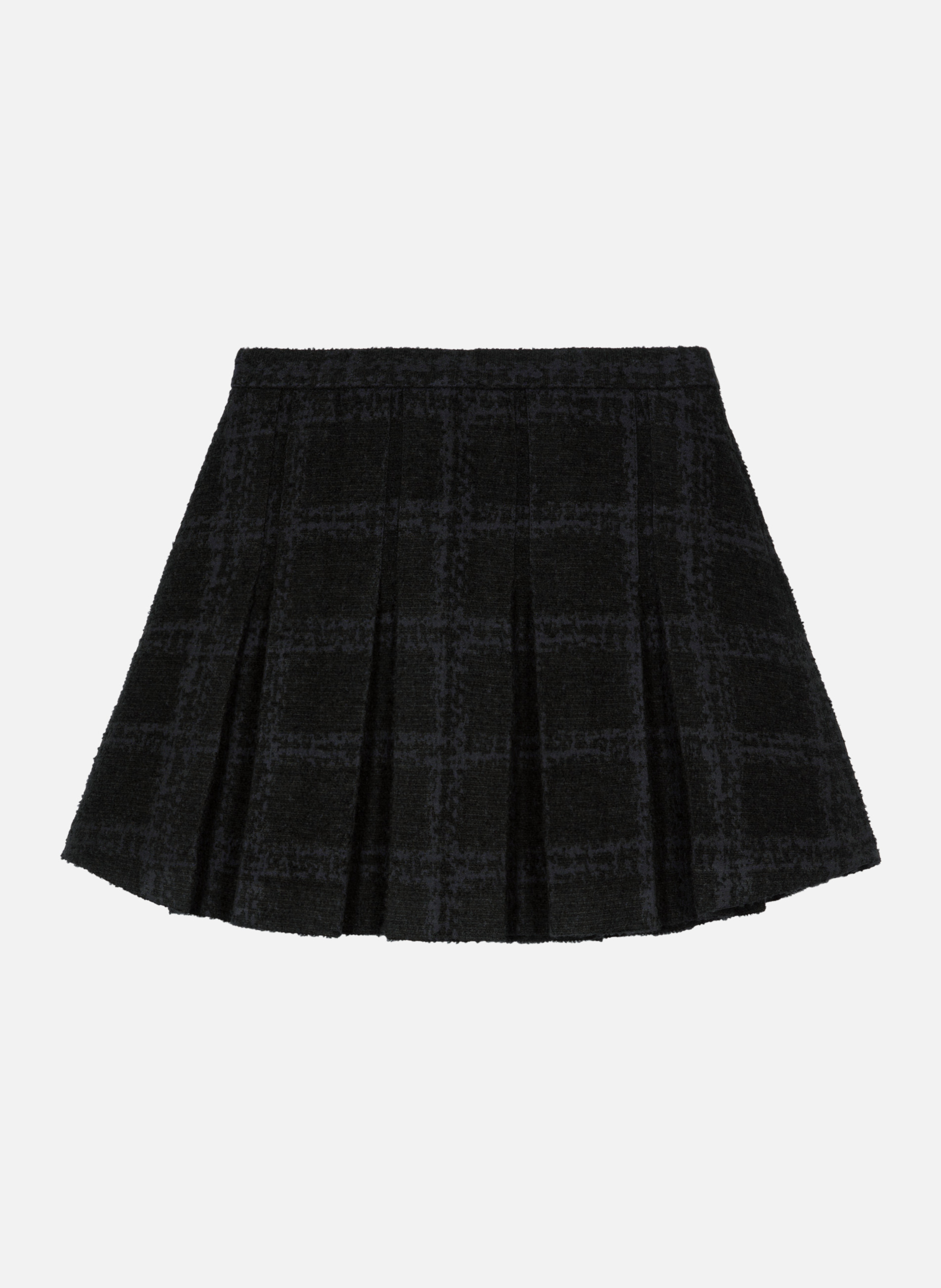 Plain pleated short skirt THE KOOPLES Blue