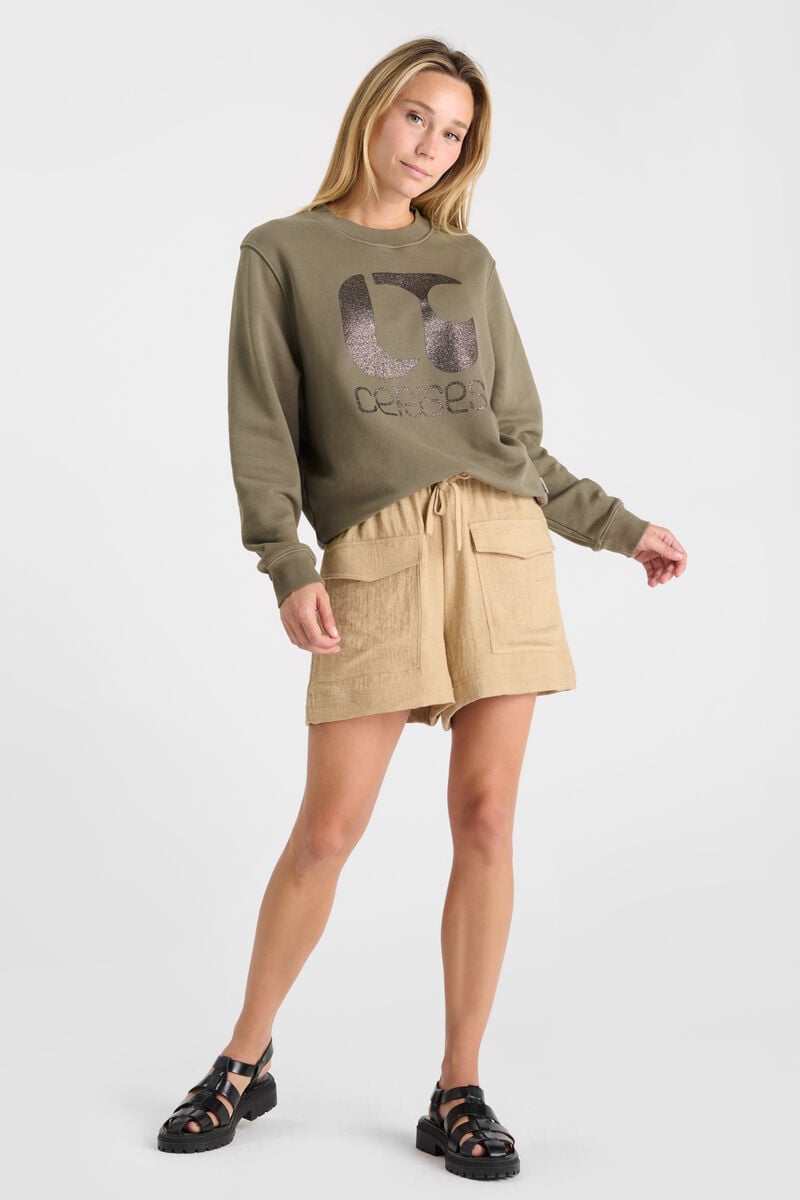 Sweatshirt LE TEMPS DES CERISES Khaki