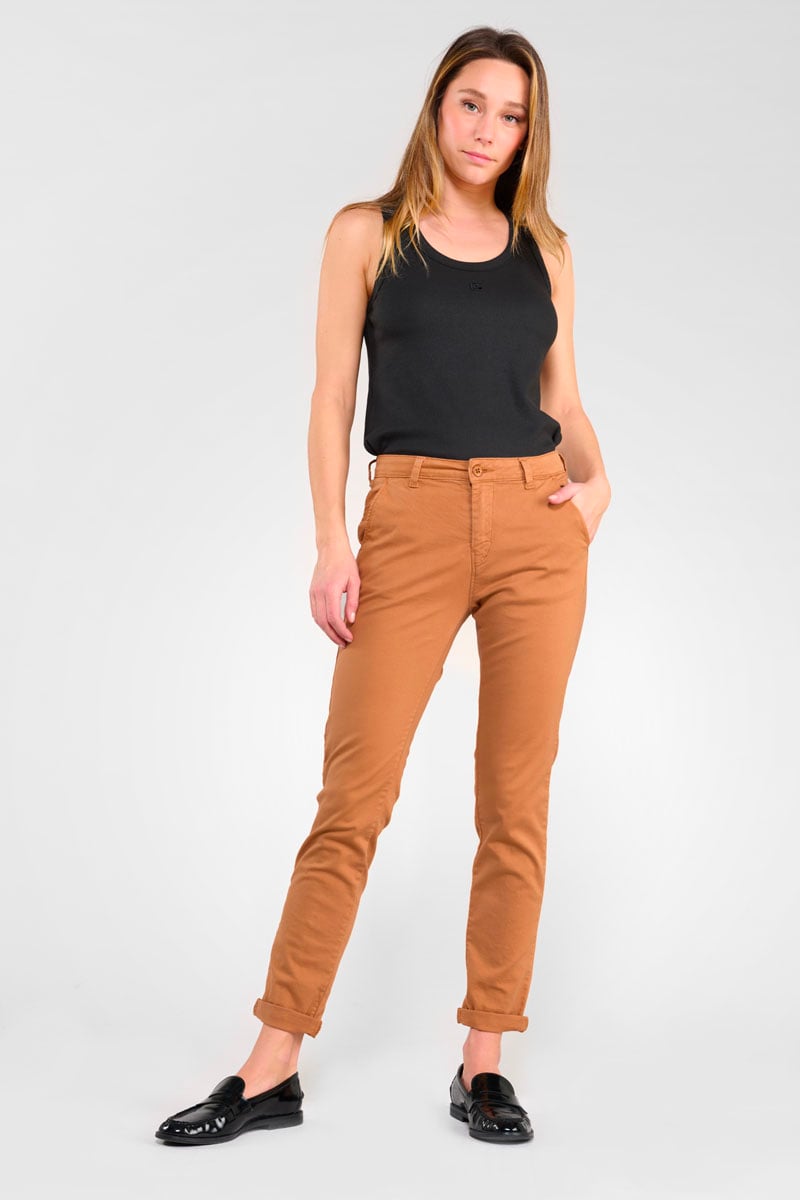 Chino pants LE TEMPS DES CERISES Brown