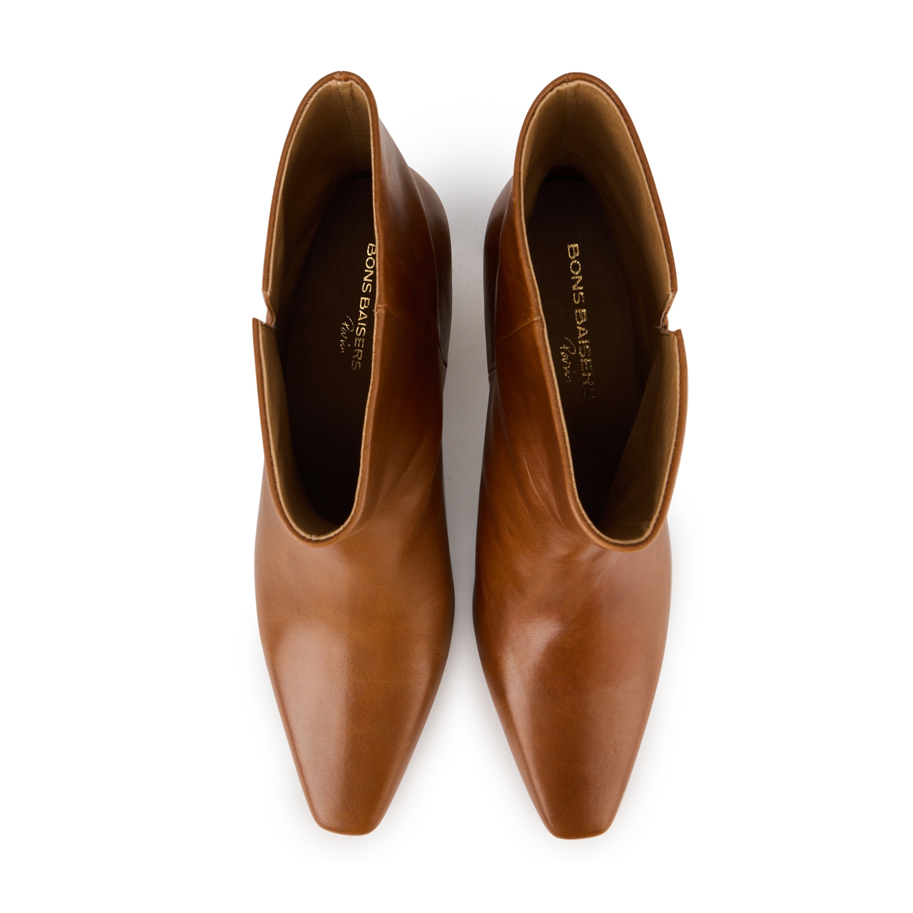 Alice shiny leather BONS BAISERS PARIS Brown