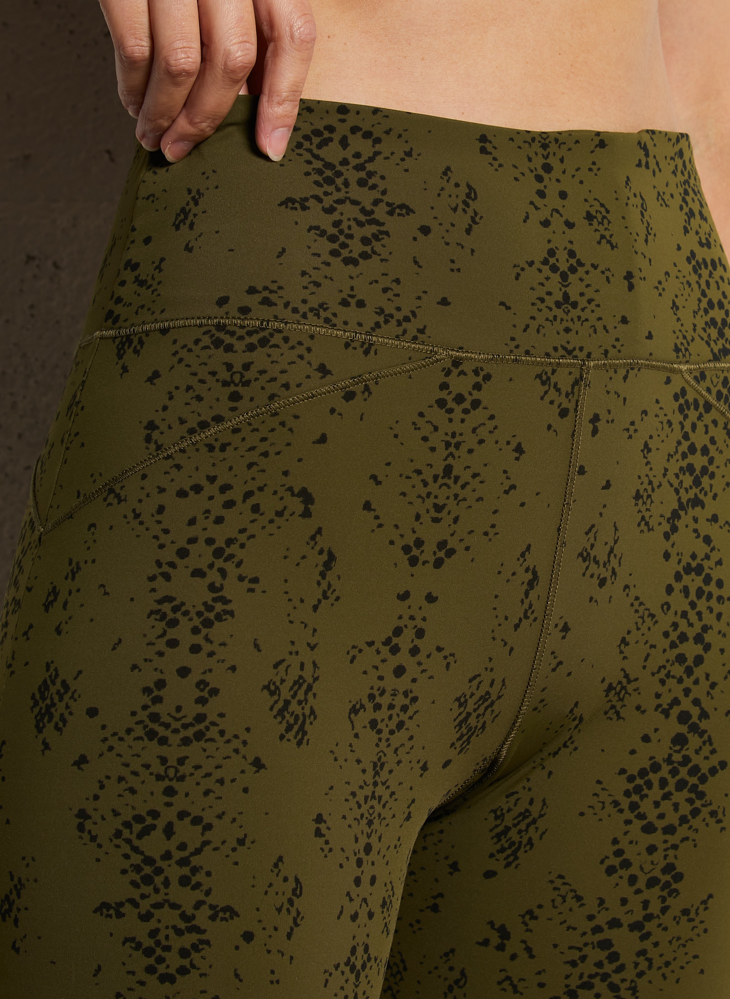 Printed slim leggings LA NOUVELLE Green