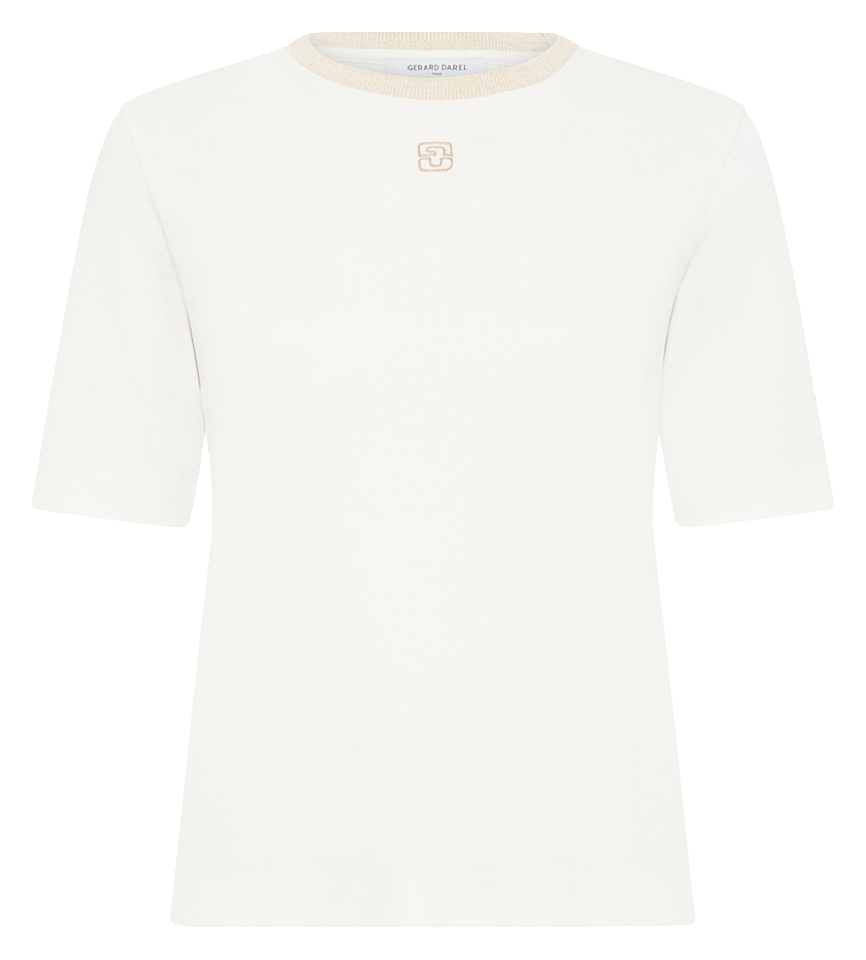 T-Shirt mit besticktem Monogramm GERARD DAREL Beige