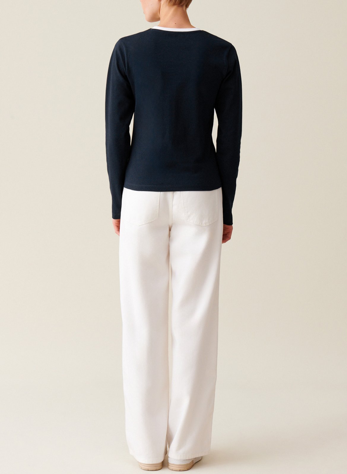 Tee-shirt manches longues en coton CLAUDIE PIERLOT Bleu