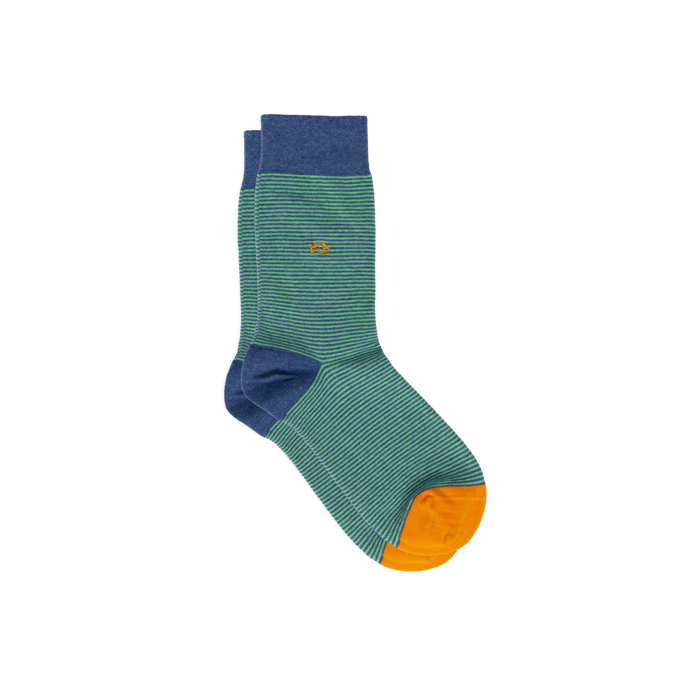 Combed cotton striped socks BILLYBELT Green