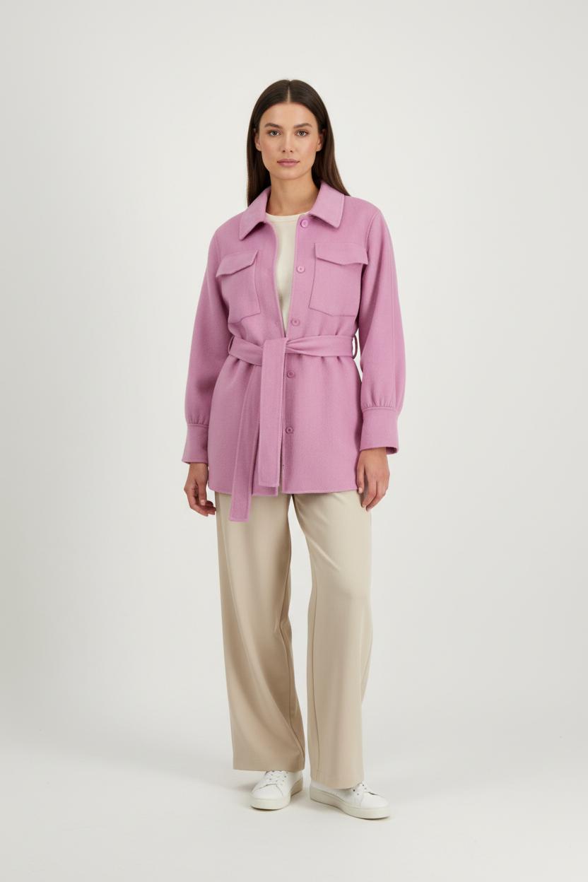 Long coat LIU JO - SECONDE MAIN Pink