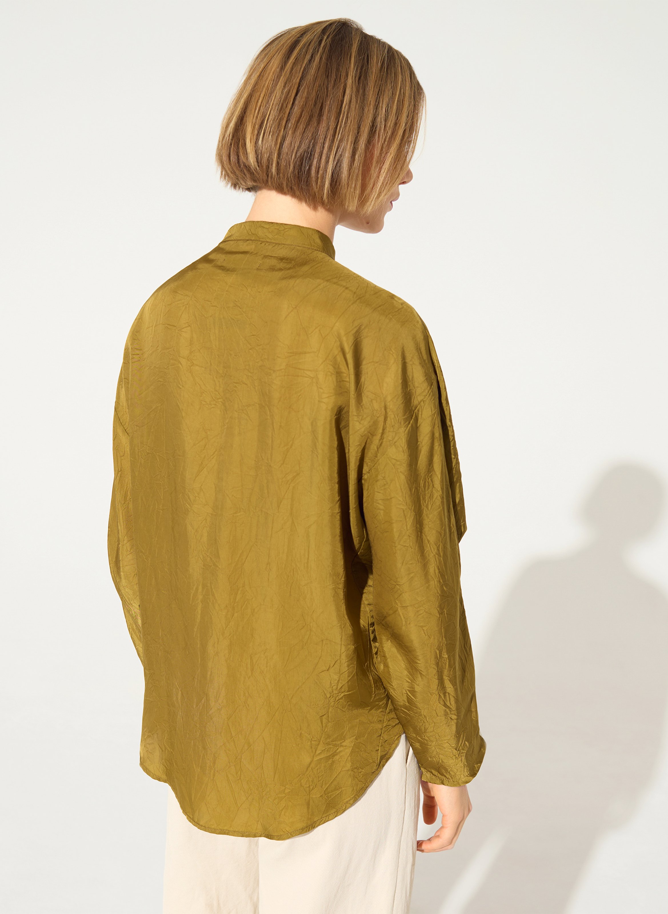 Blouse with round collar COTELAC Brown
