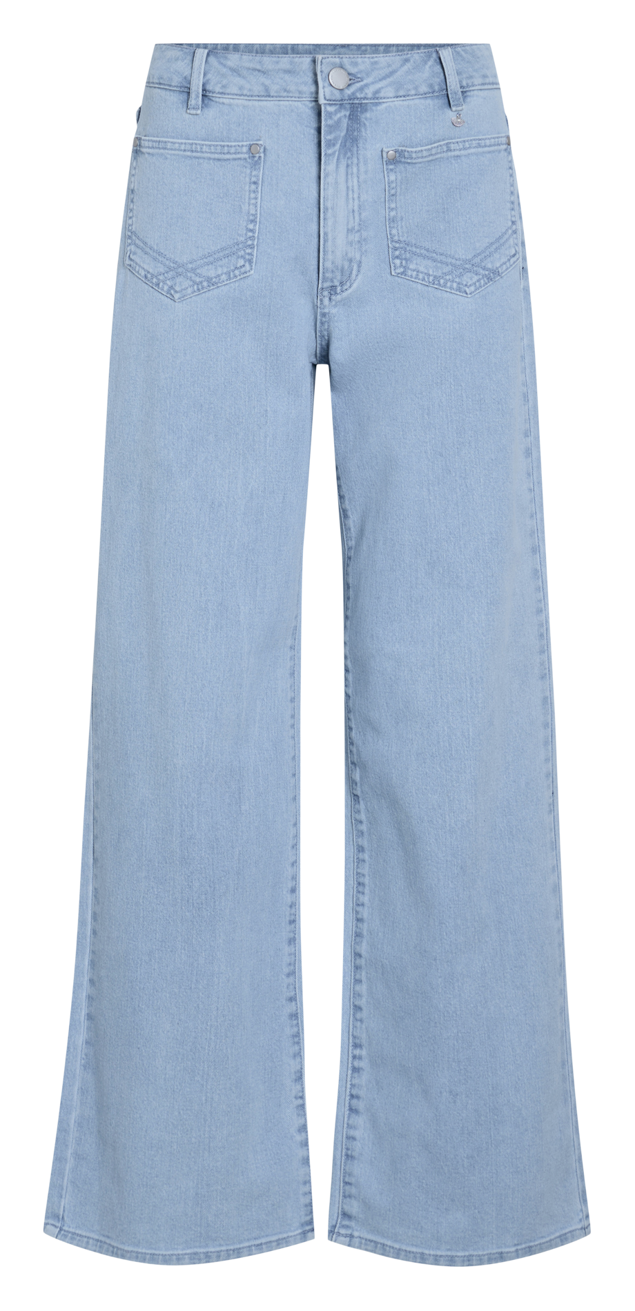 Jean patte d'eph en coton mélangé VILA Bleu