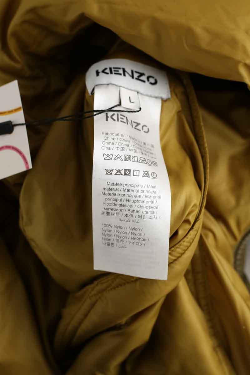 Lightweight quilted padded jacket with high neck KENZO - SECONDE MAIN Khaki