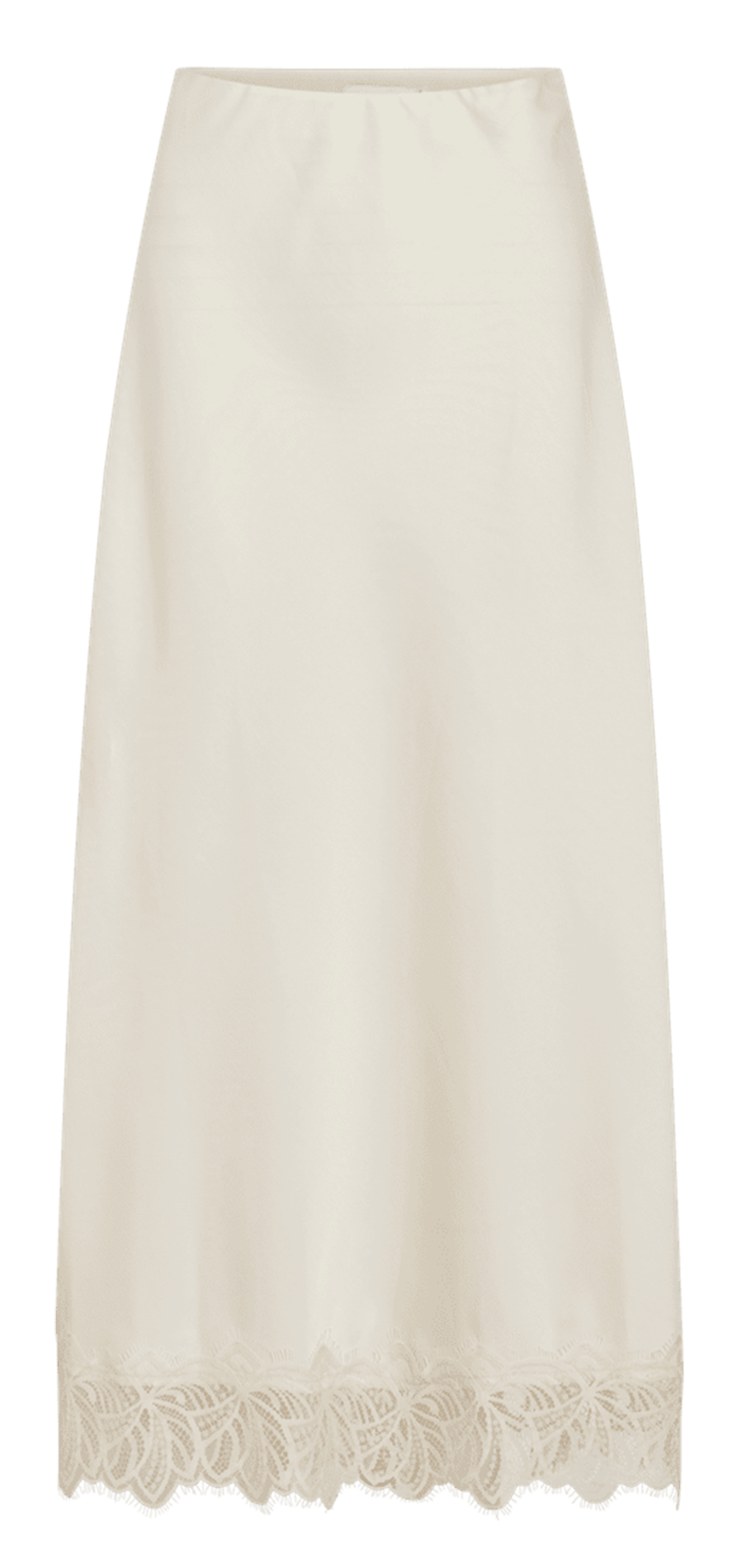 Jupe longue à détail dentelle VILA Gris