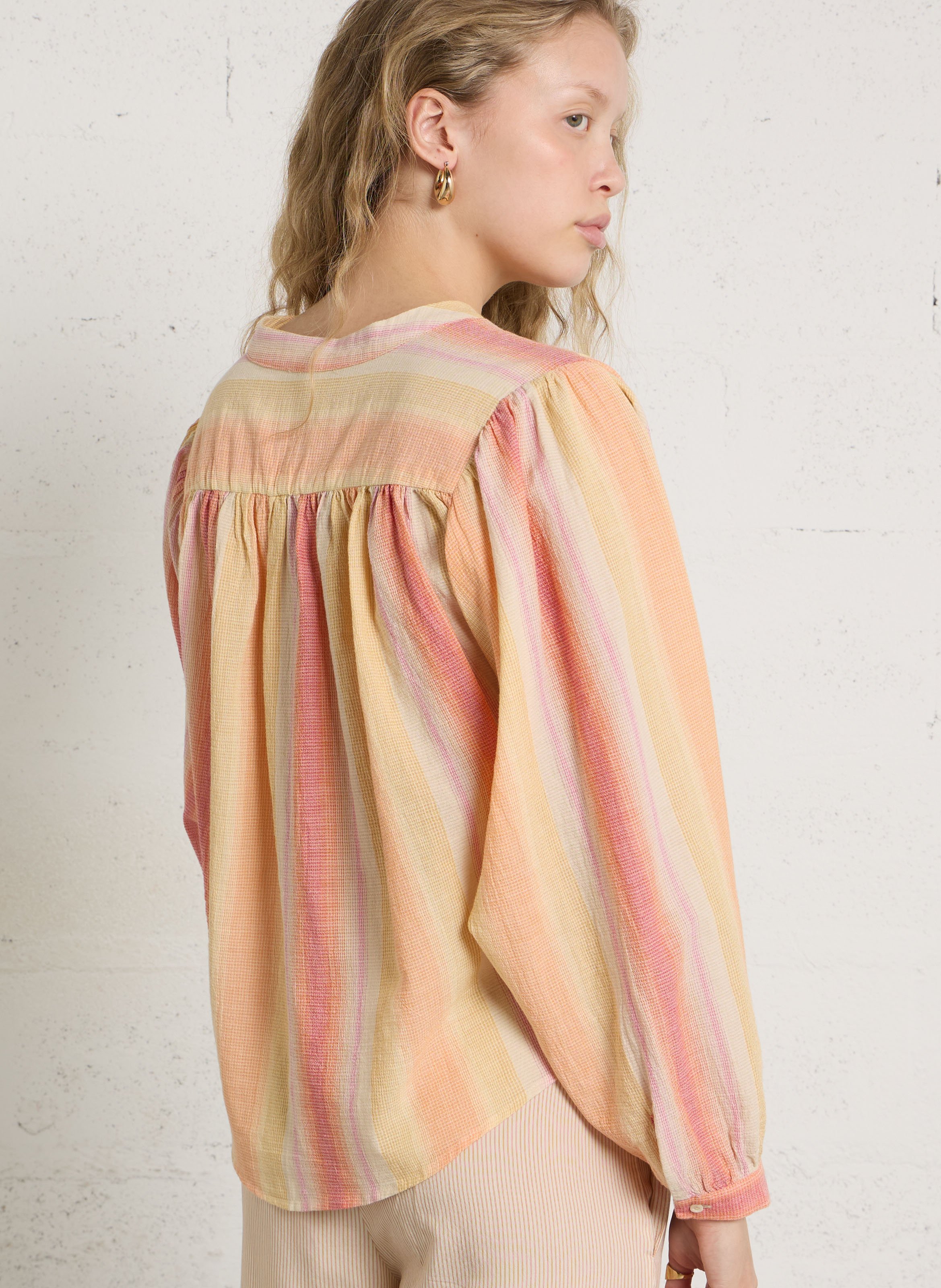 Chemise ample en coton bio SACRECOEUR Multicolore