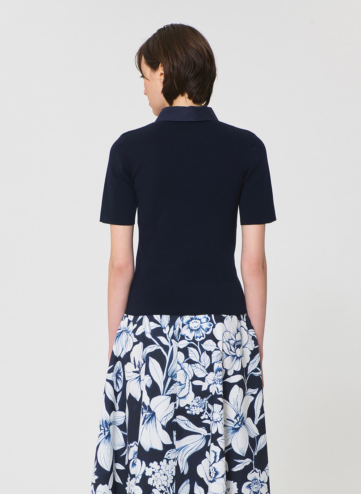 Eng anliegendes Strickpolo TARA JARMON Blau