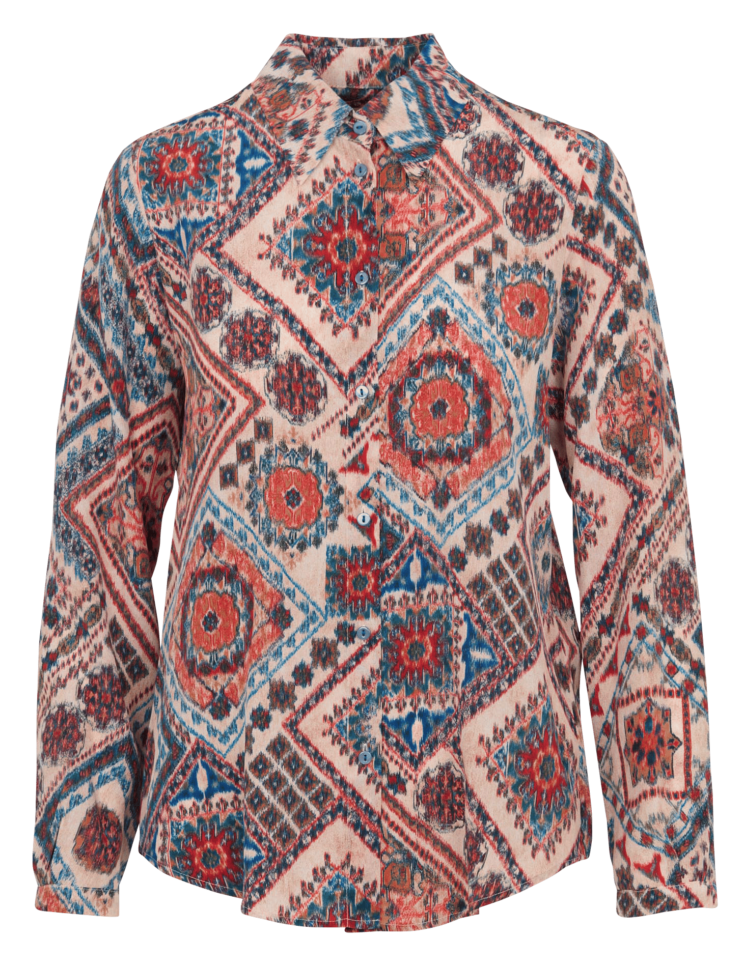 Bedruckte Seidenbluse MOMONI Rosa