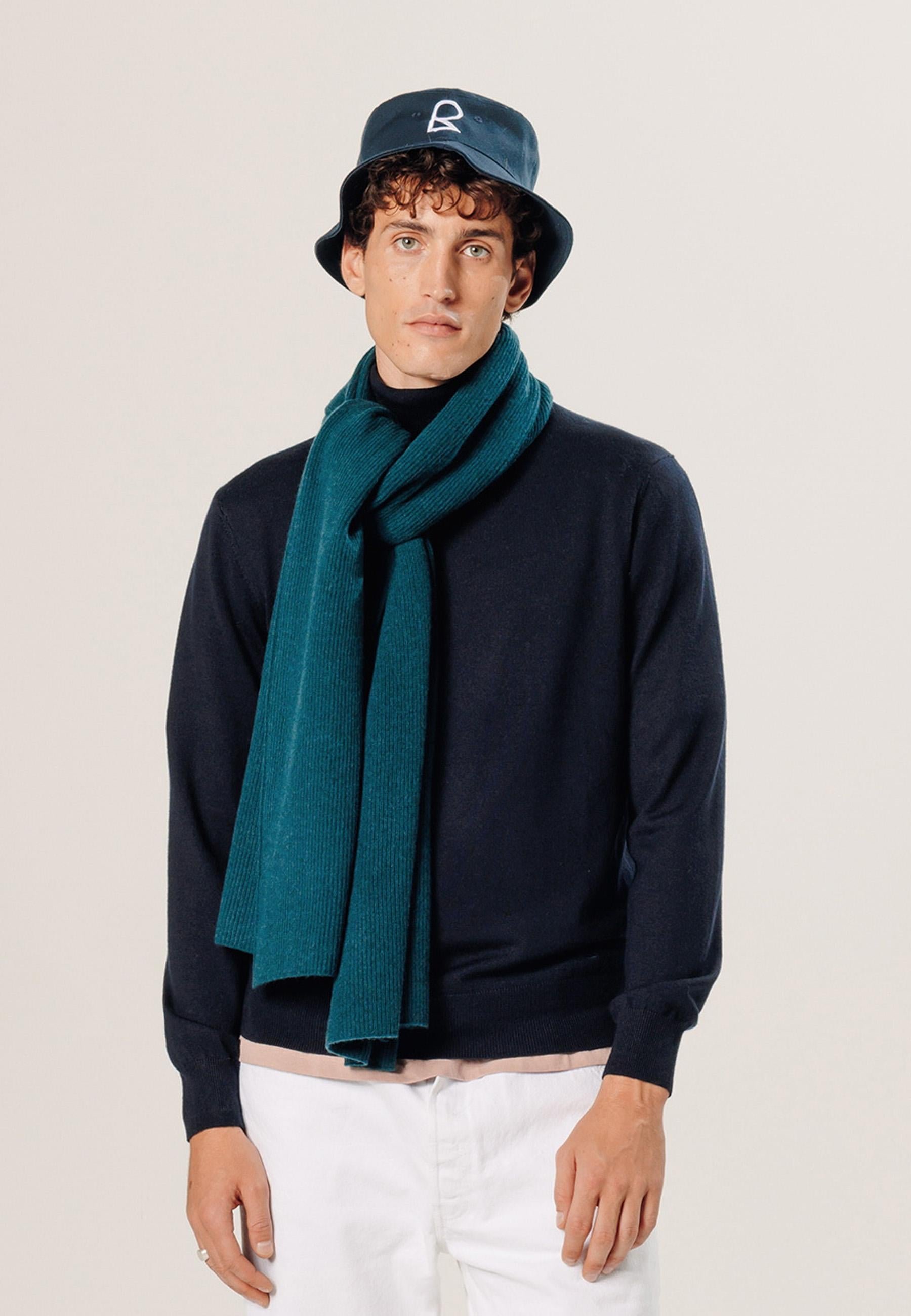 Pull col roulé en laine mérinos RODIER Bleu