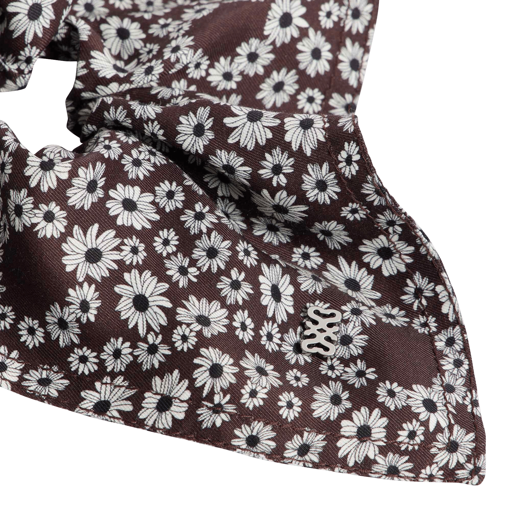 Scrunchie met bloemenprint SANDRO Bruin