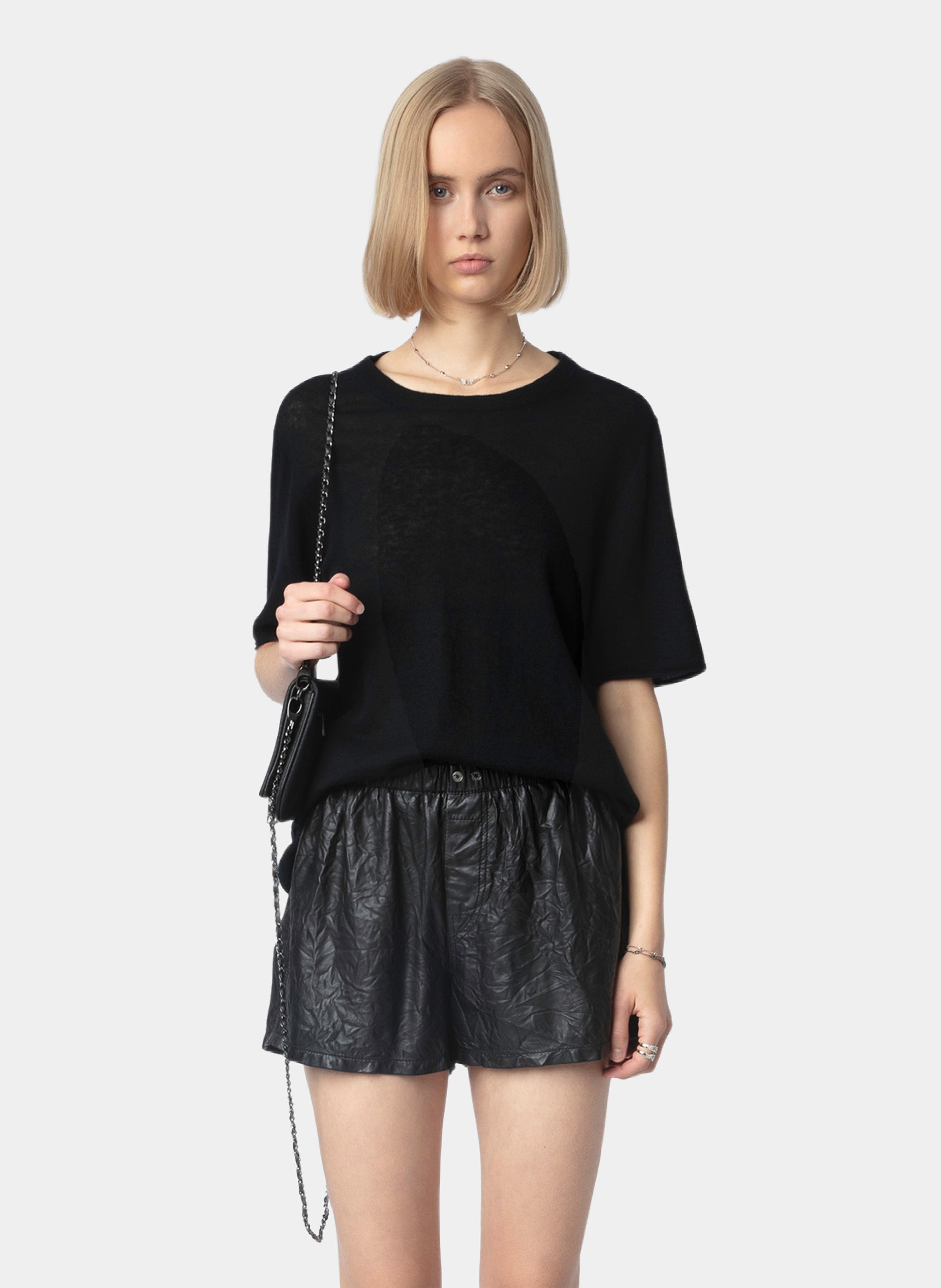 Rundhalspullover aus Kaschmir ZADIG&VOLTAIRE Schwarz