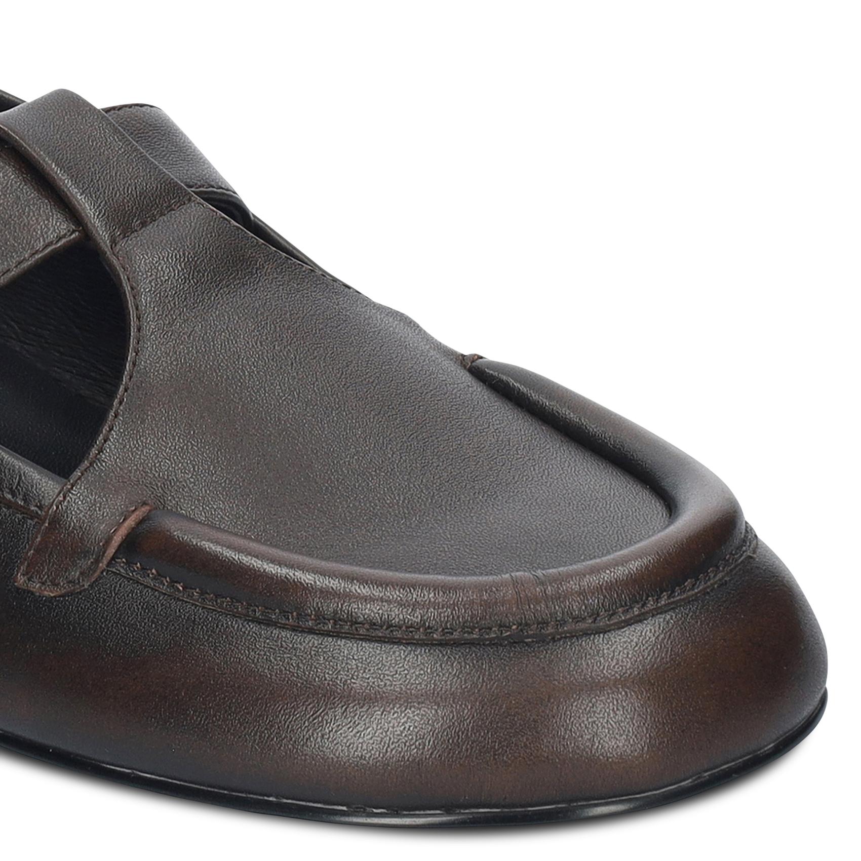 Leren mocassins met gesp BIBI LOU Bruin