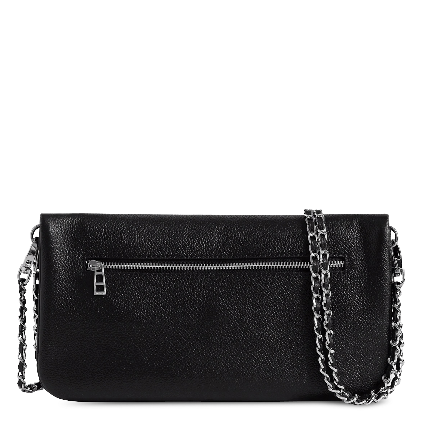 Leder-Clutch mit Print ZADIG&VOLTAIRE Schwarz