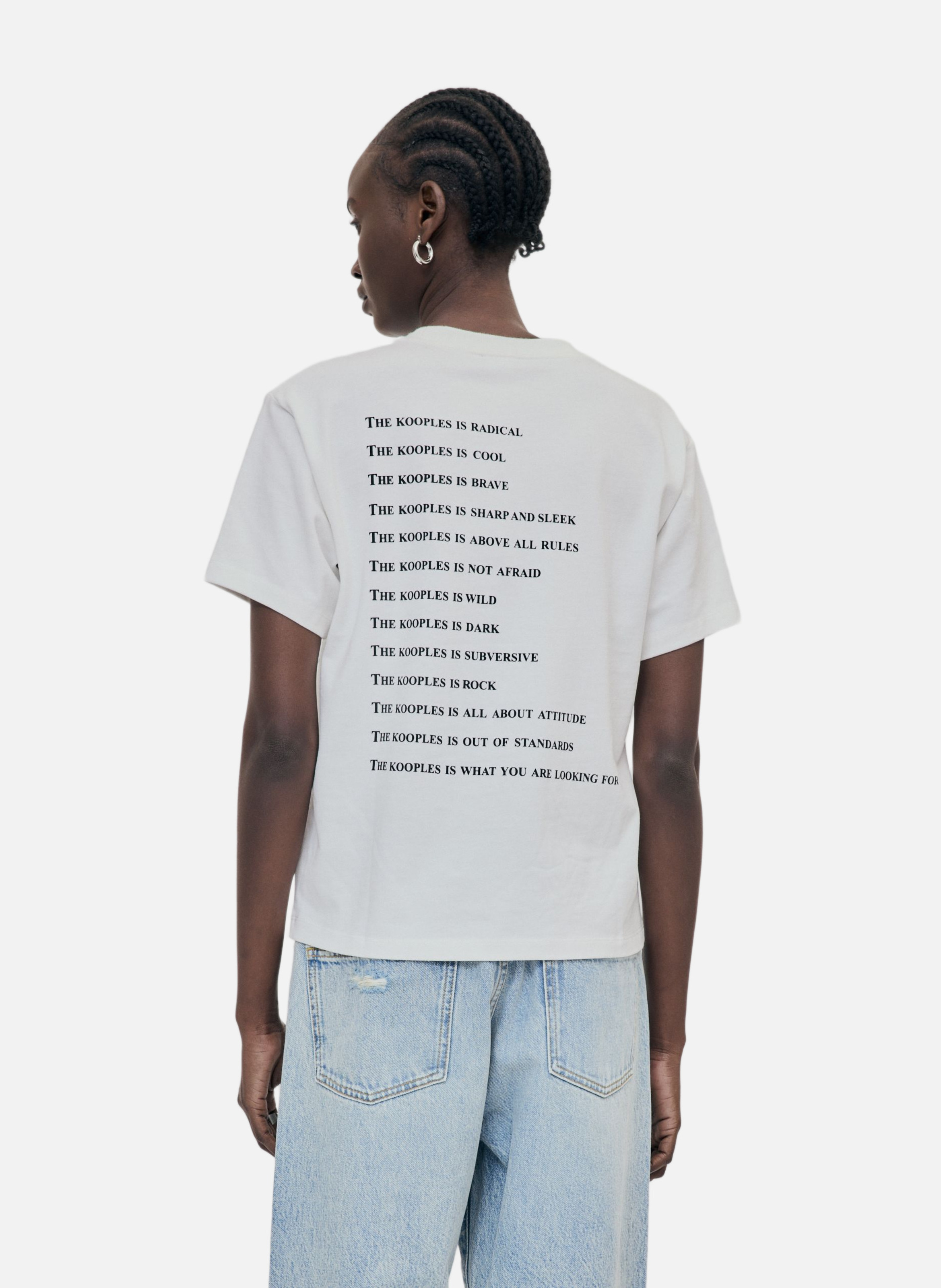 T-shirt with pearls THE KOOPLES White