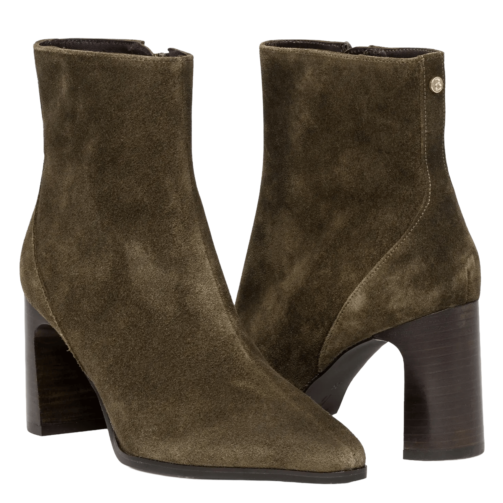 Spitze Lederstiefeletten BOCAGE Grun