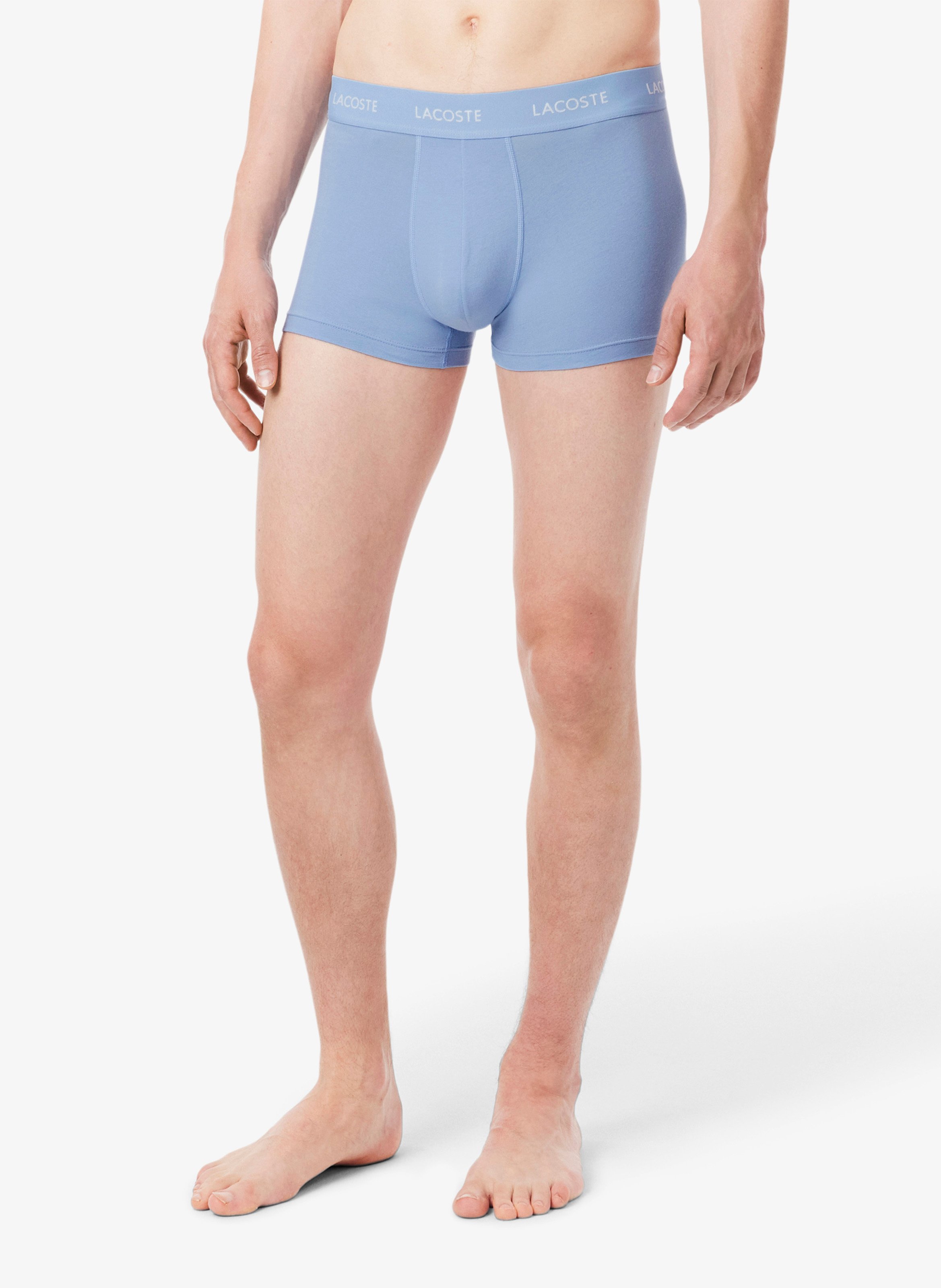 Set of 3 short boxer briefs in blended cotton LACOSTE Multicolored
