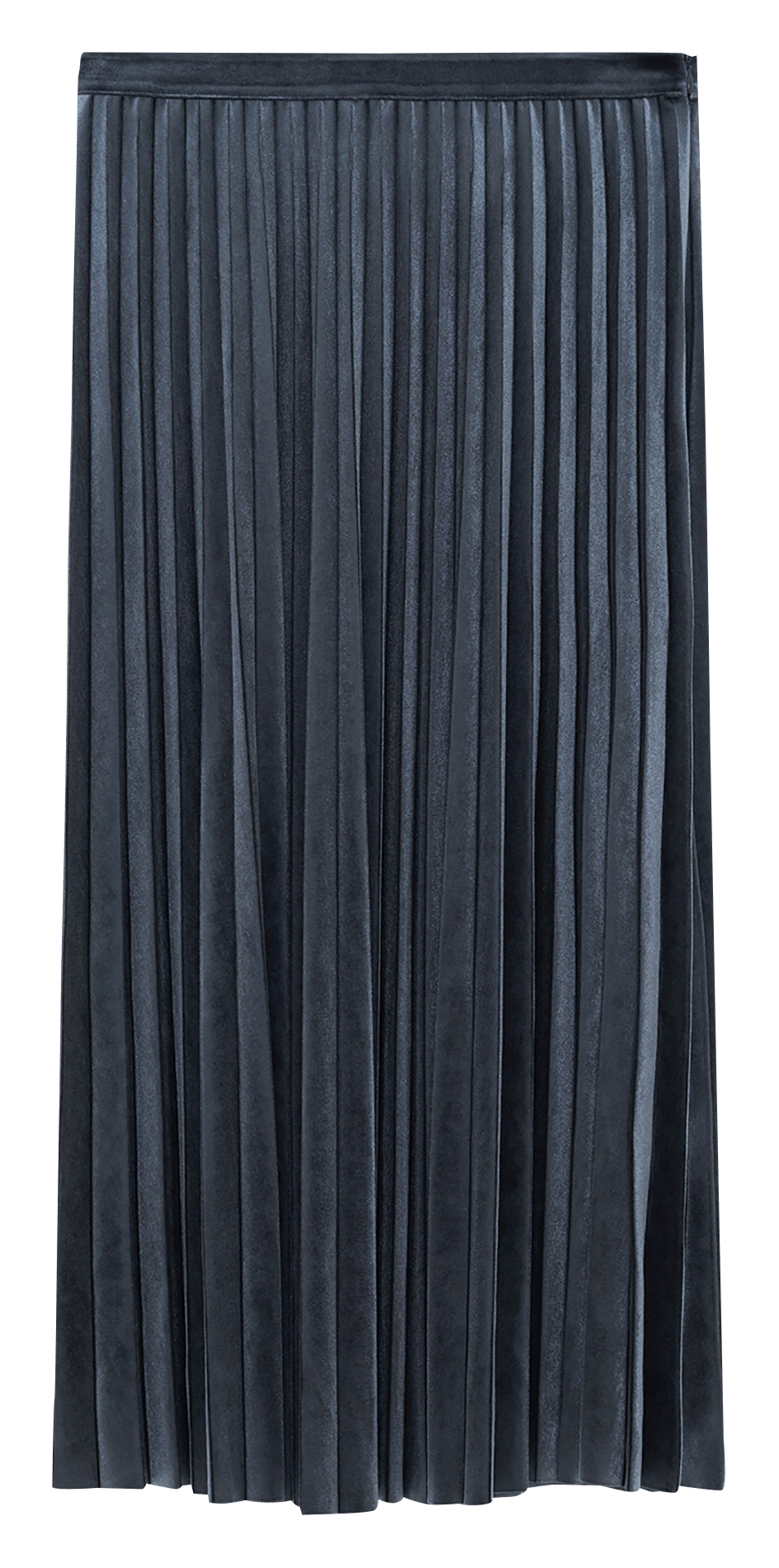 Midi-Plisseerock CAROLL Blau