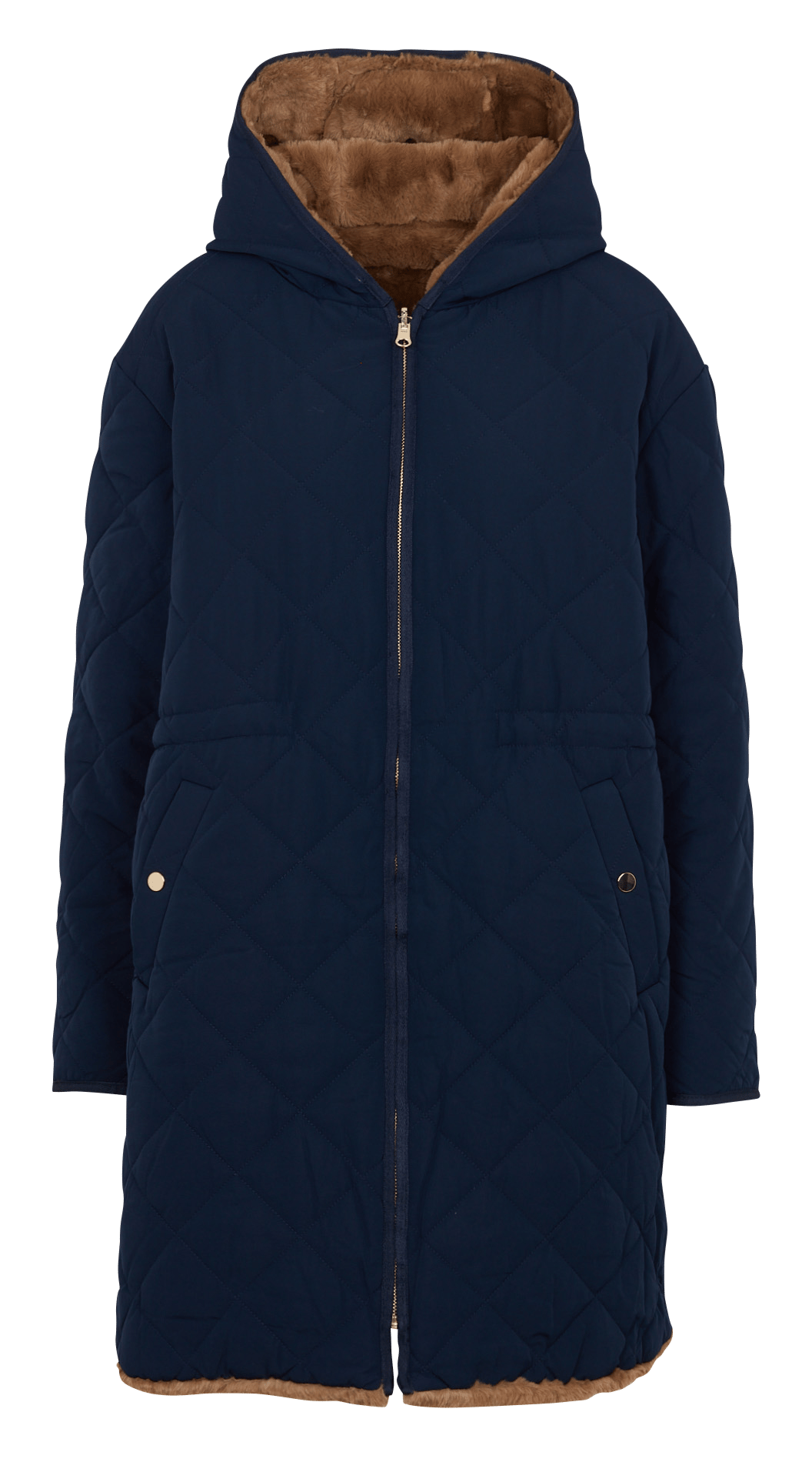 Steppmantel mit Kapuze LA FEE MARABOUTEE Mehrfarbig